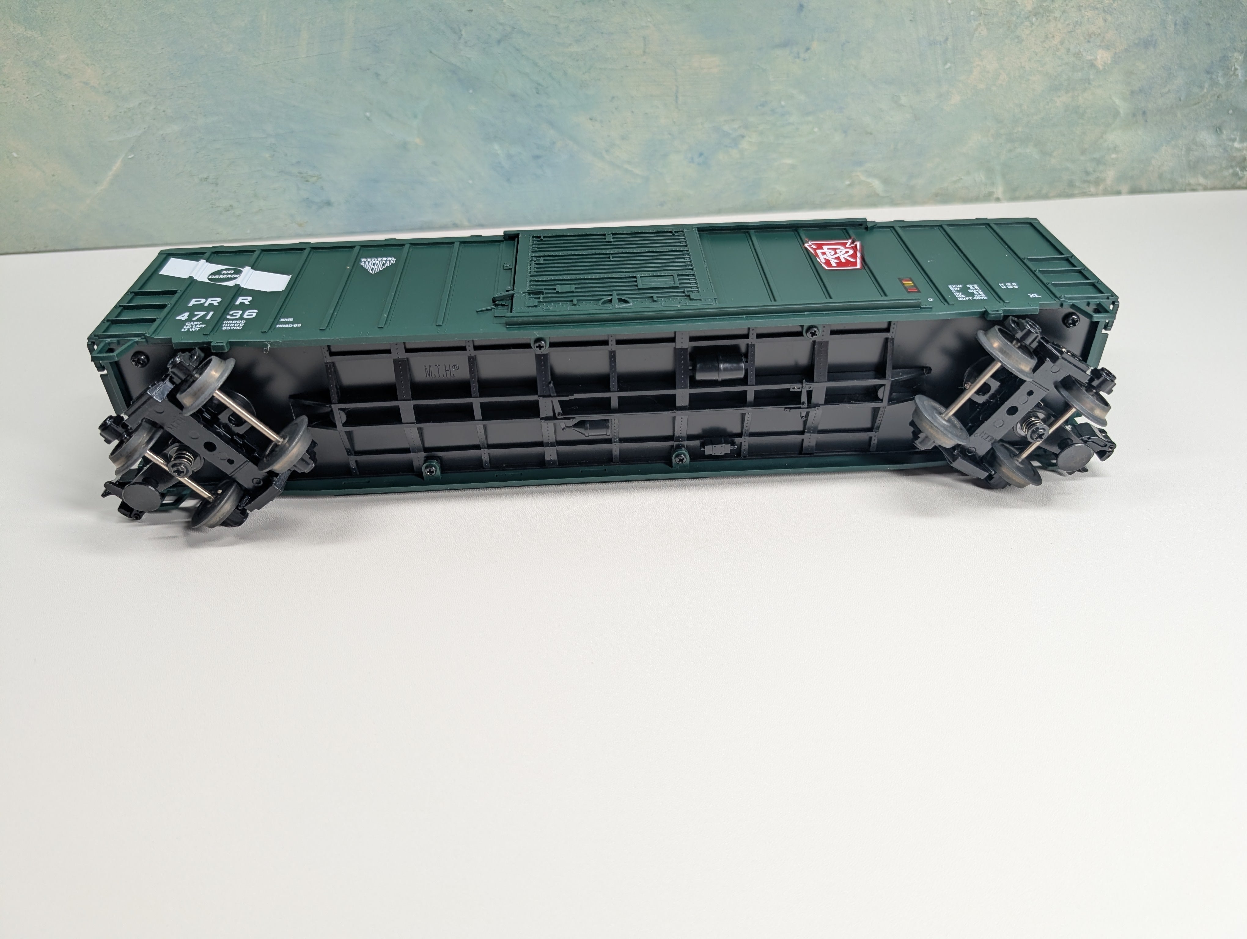 USED MTH Premier 20-90003b O 50' Single Door Box Car Pennsylvania #47136