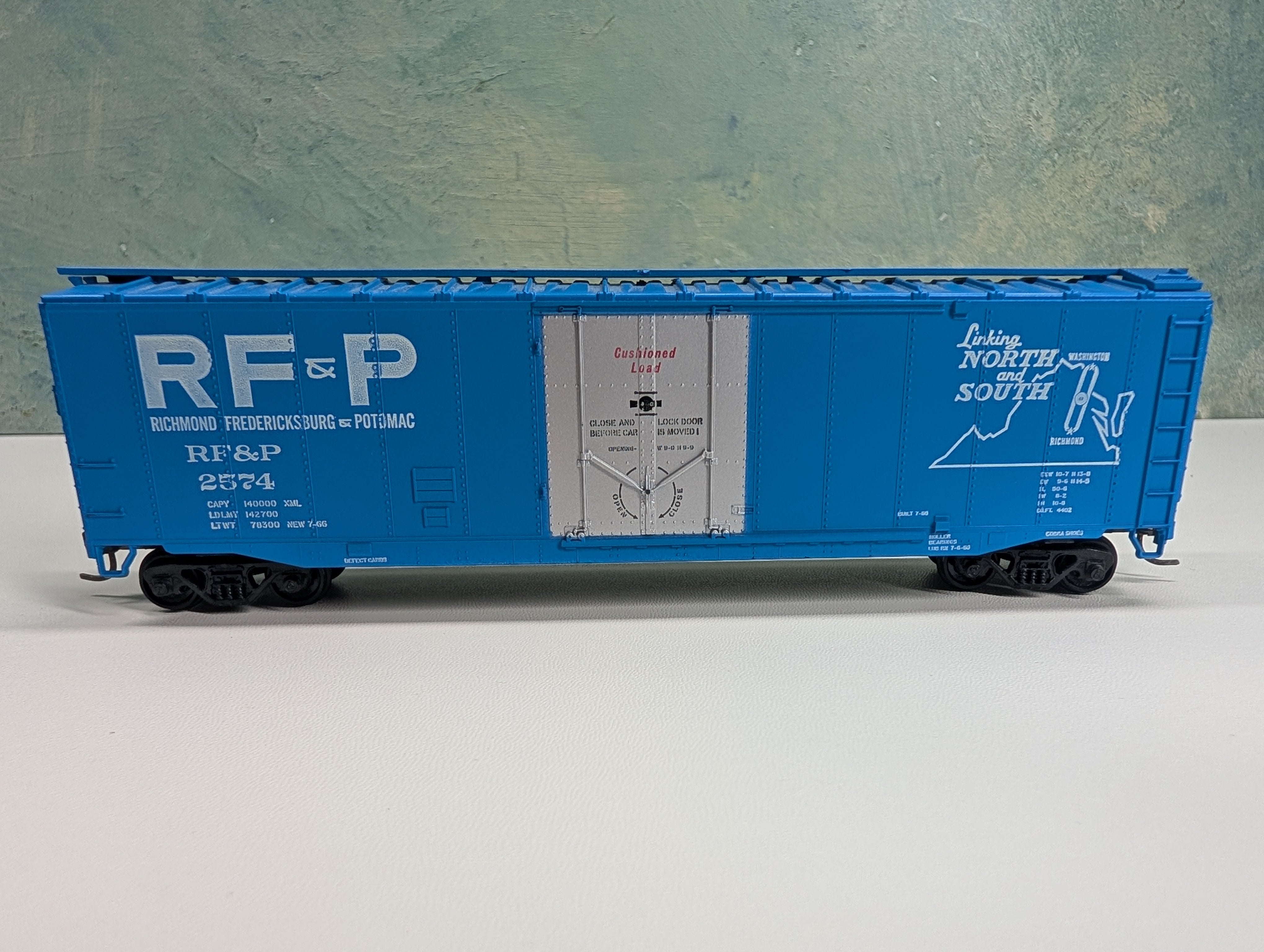 USED Athearn HO Scale 50' Box Car Richmond, Fredericksburg & Potomac RF&P #2574