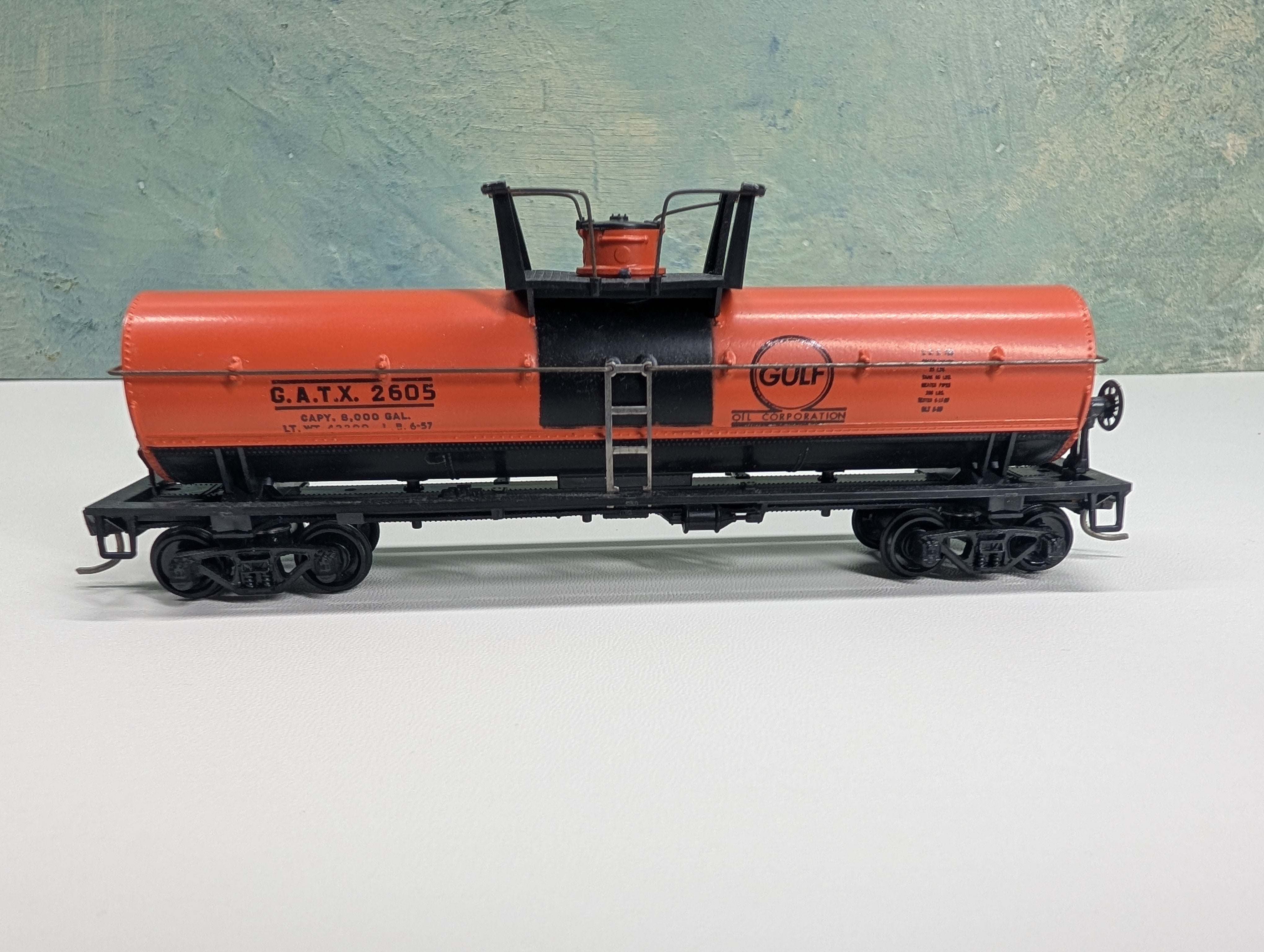 USED Athearn HO Scale Chemical Tank Car Gulf GATX #2605