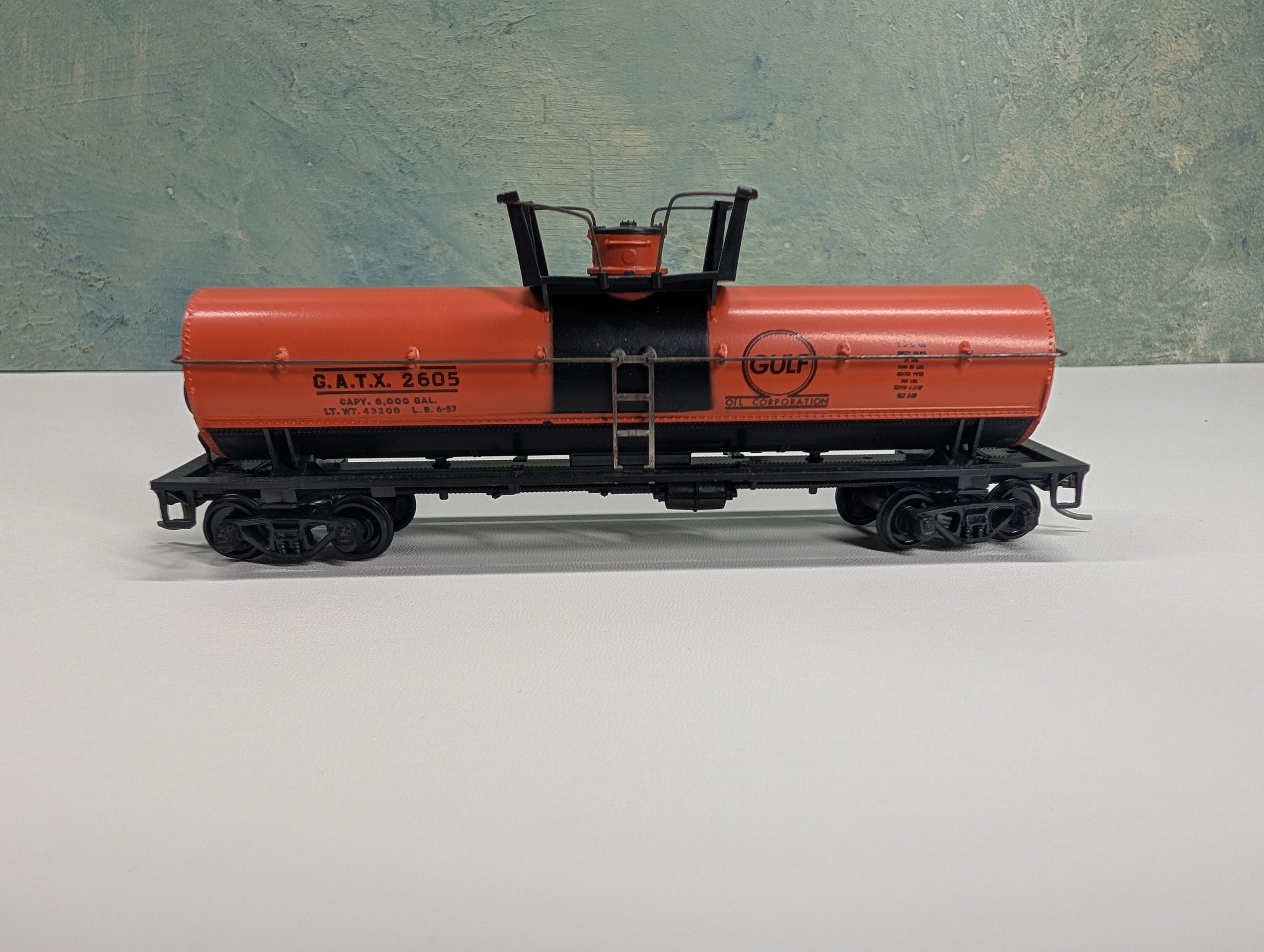USED Athearn HO Scale Chemical Tank Car Gulf GATX #2605