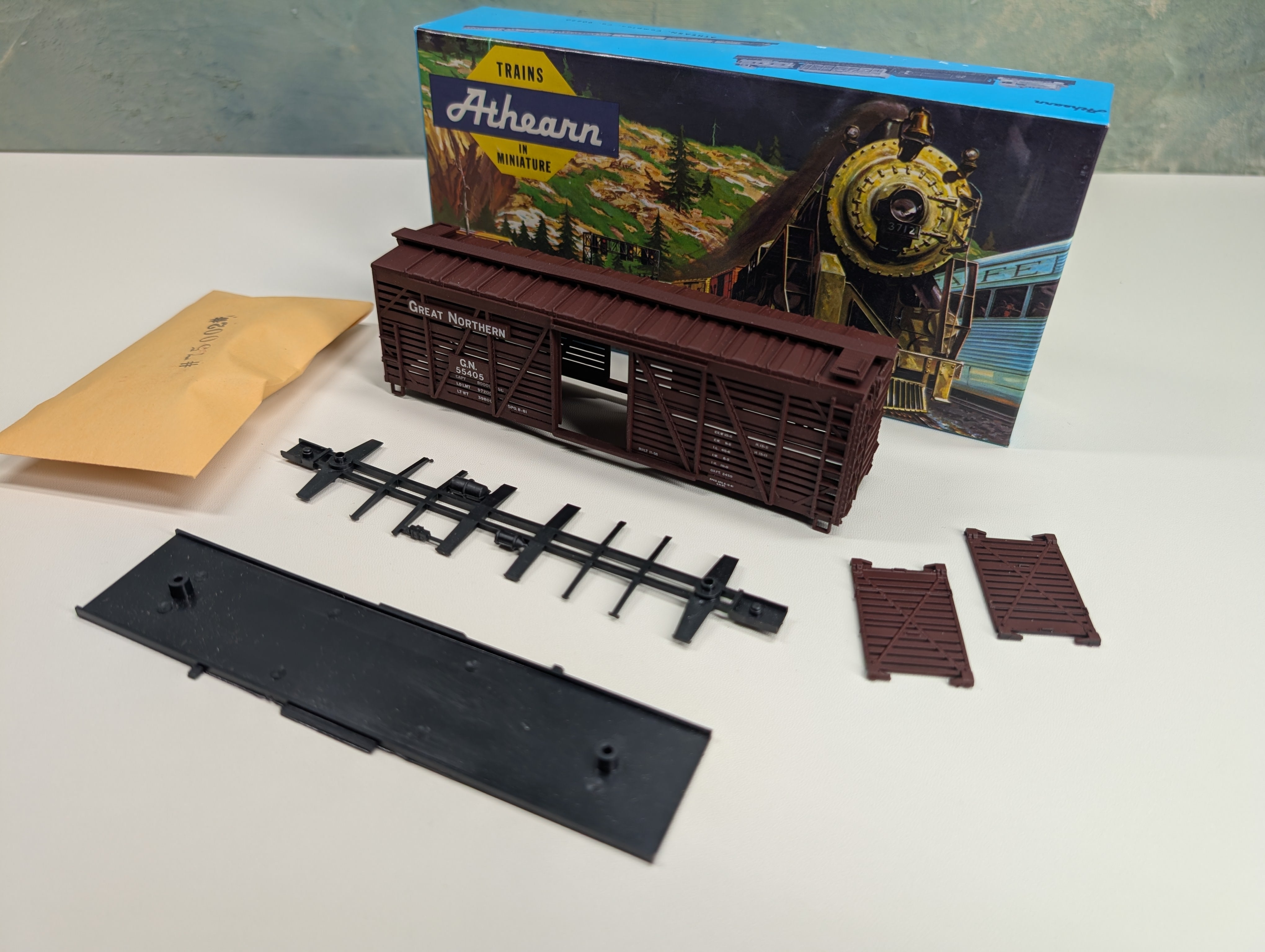 USED Athearn 1771 HO Scale Stock Car Great Northern GN #55405 KIT