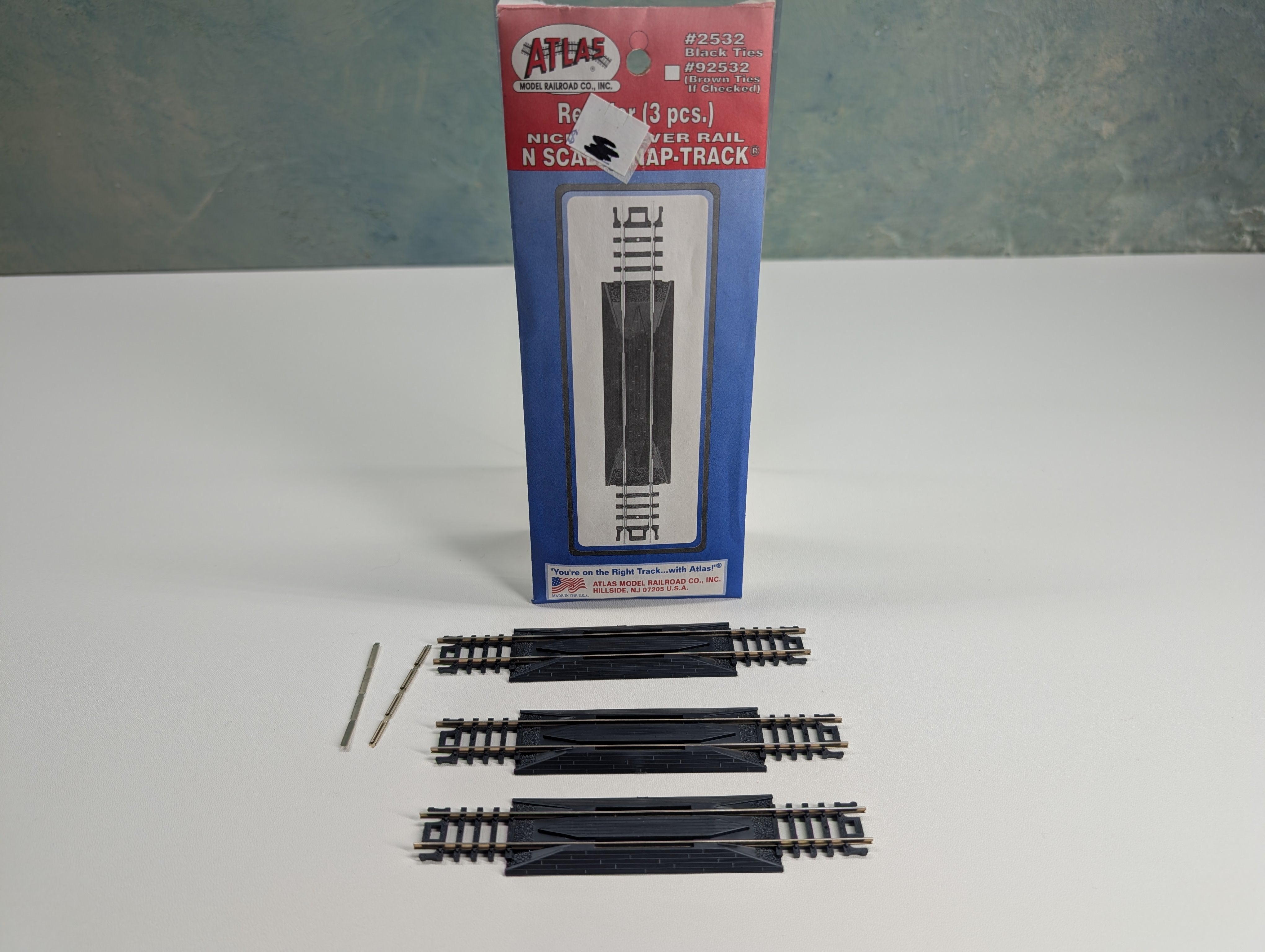 Atlas 2532 N Scale Rerailer Nickel Silver Snap Track (3 pcs)