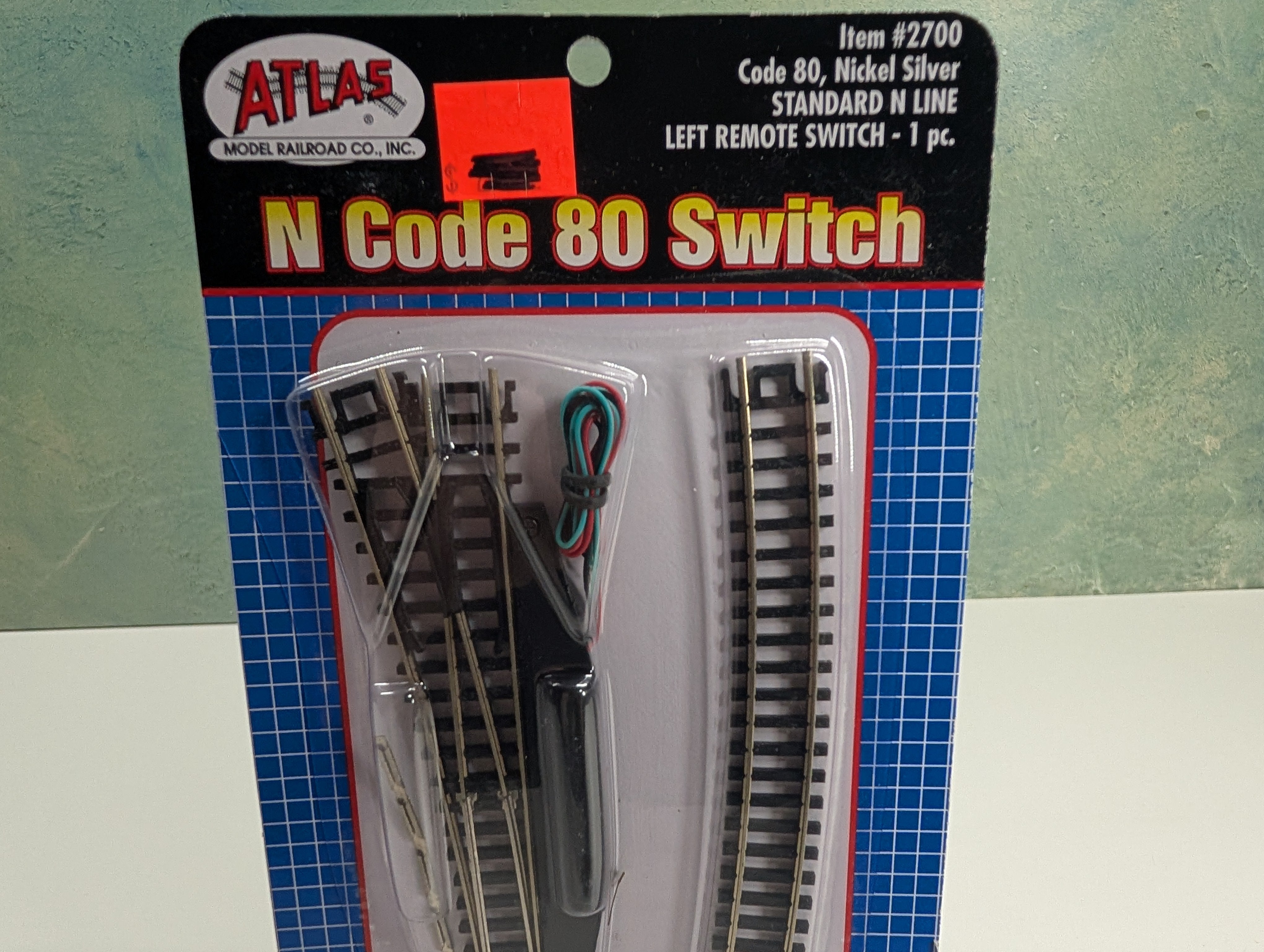 Atlas 2700 N Scale Code 80 Left Remote Switch Nickel Silver STD