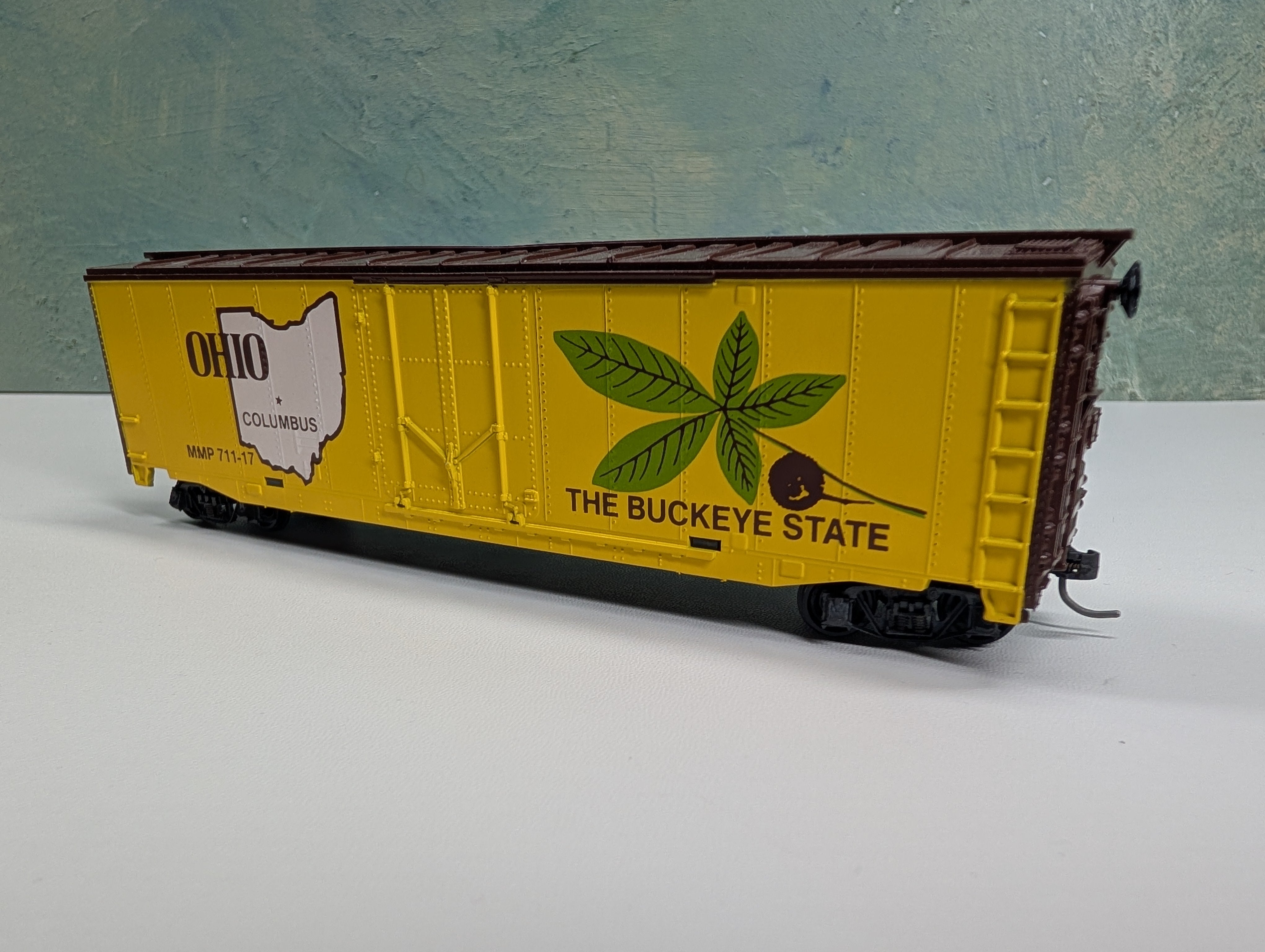 USED Mantua HO Scale 50' State Box Car Ohio MMP #711-17 Buckeye State