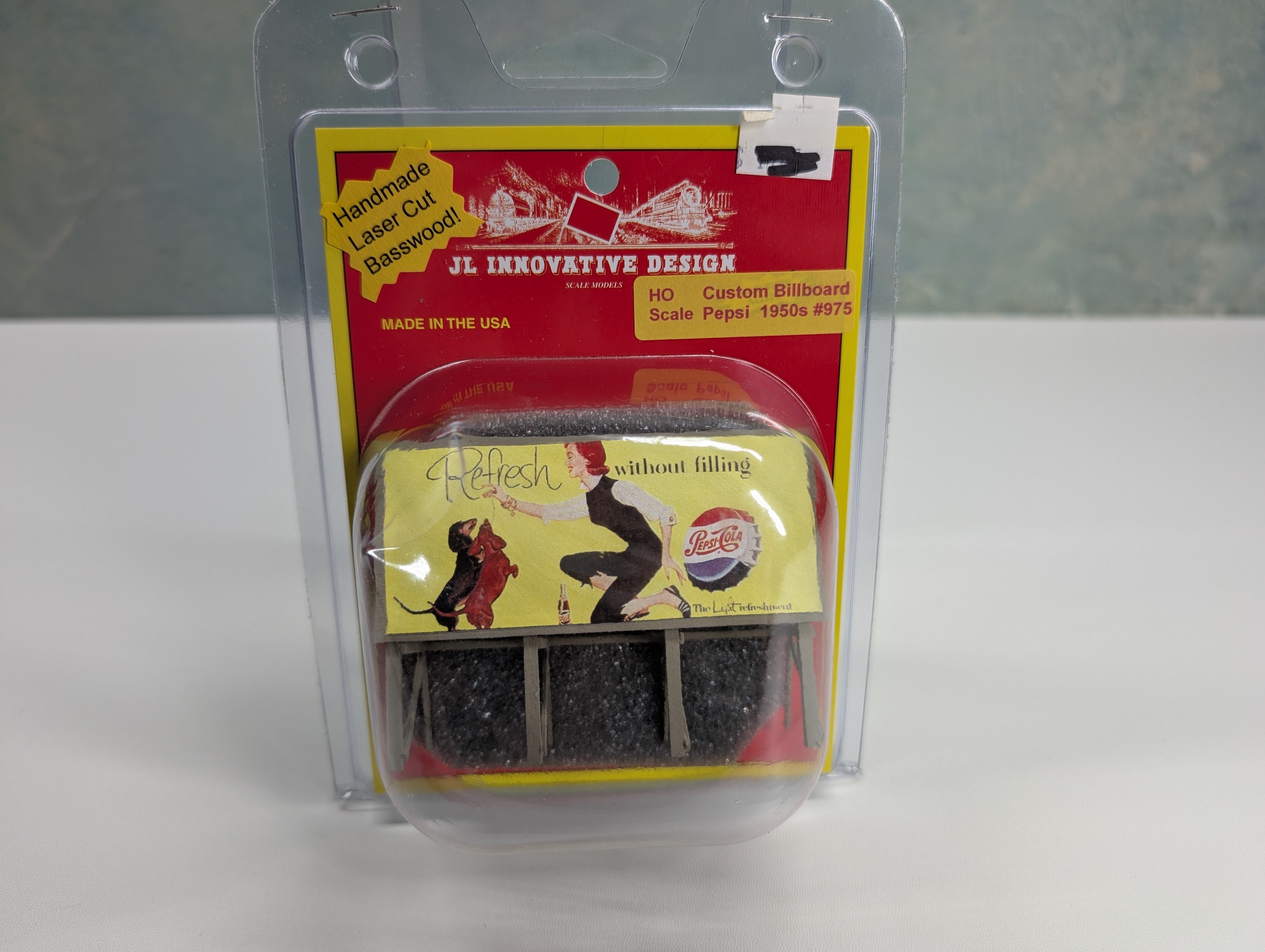 JL Innovative 975 HO Scale Pepsi Billboard 1950s Type 2