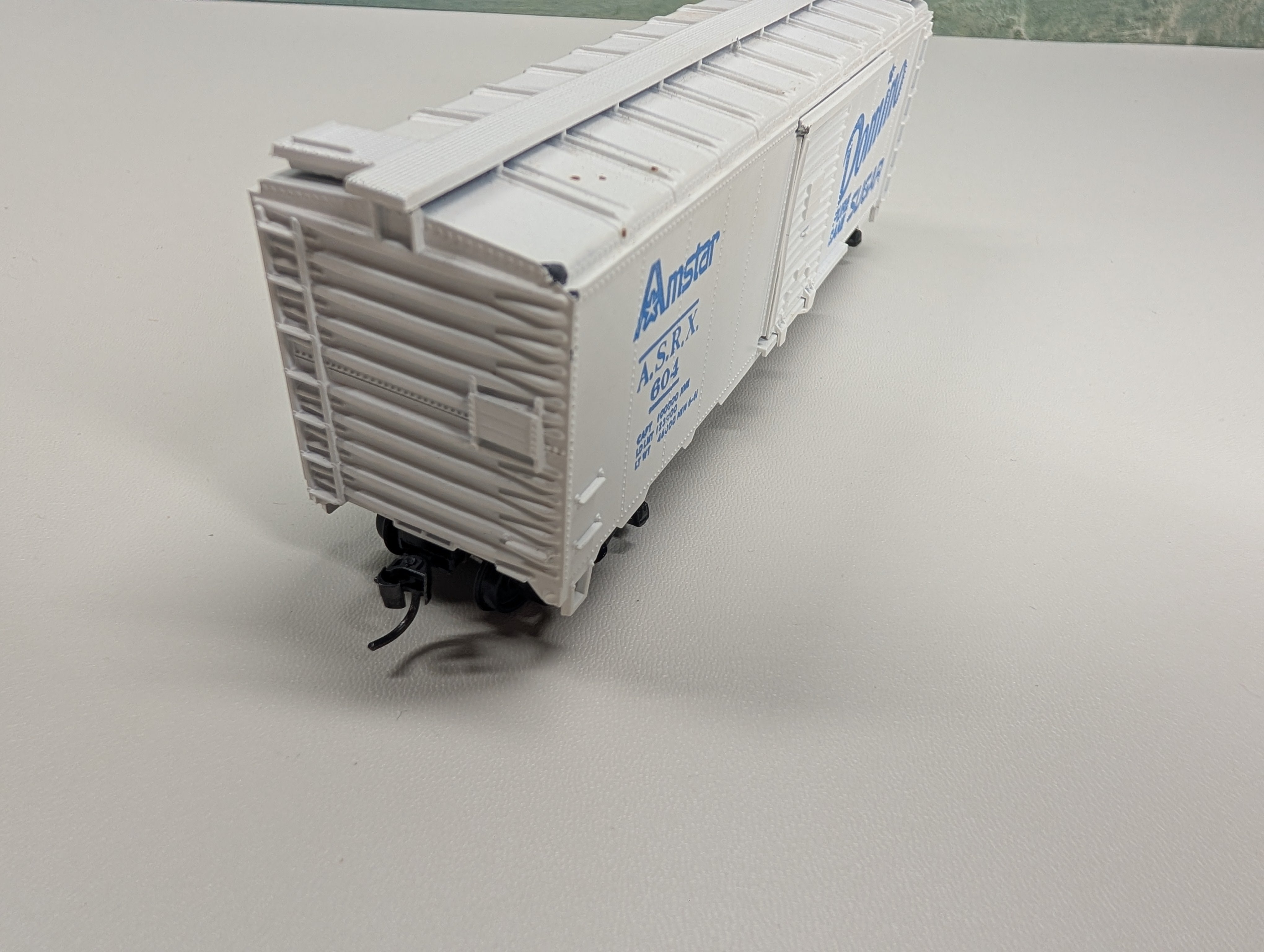 USED Athearn HO Scale 40' Box Car Domino Sugar Amstar ASRX #604 Pure Cane Sugar, Bev-Bel