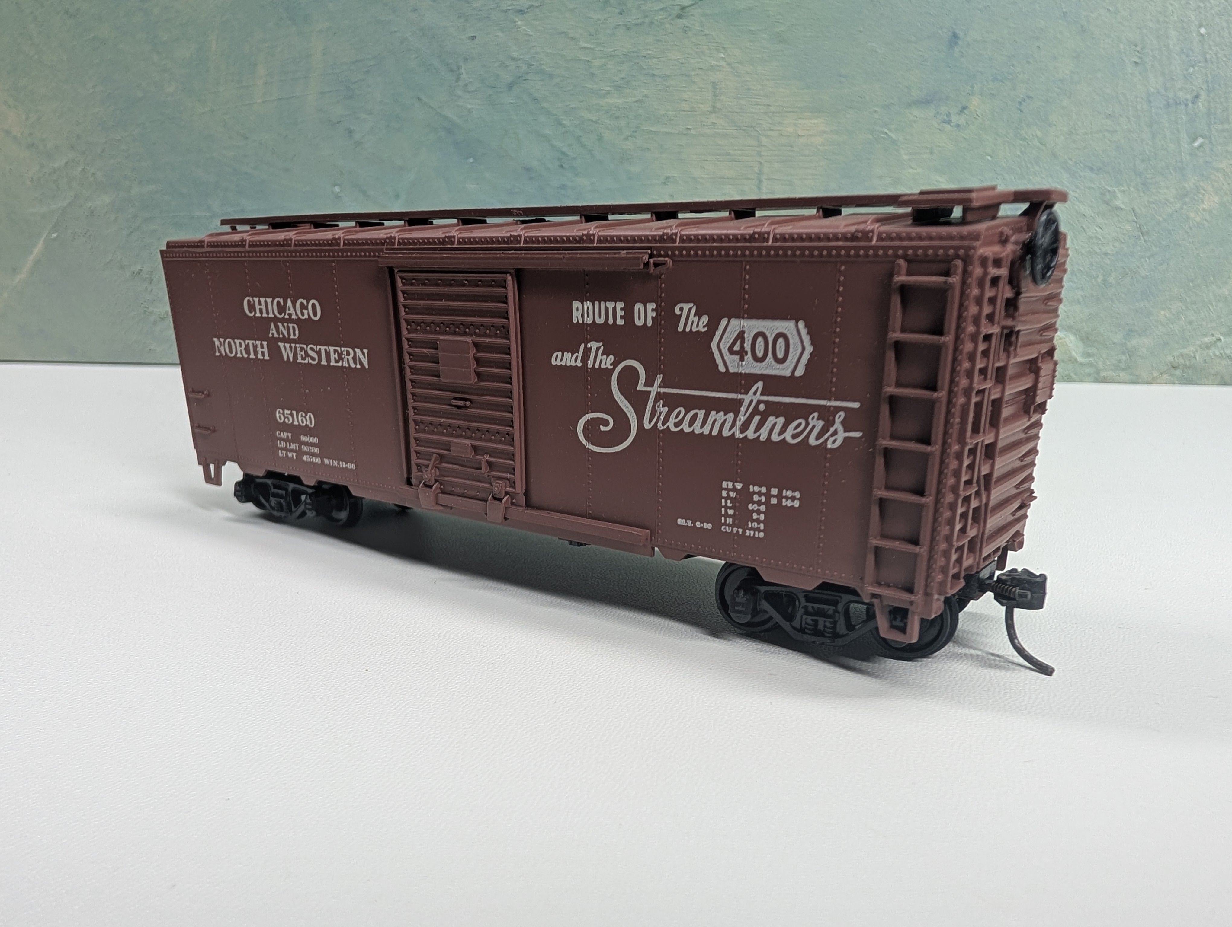 USED Athearn HO Scale 40' Box Car Chicago & North Western CNW #65160