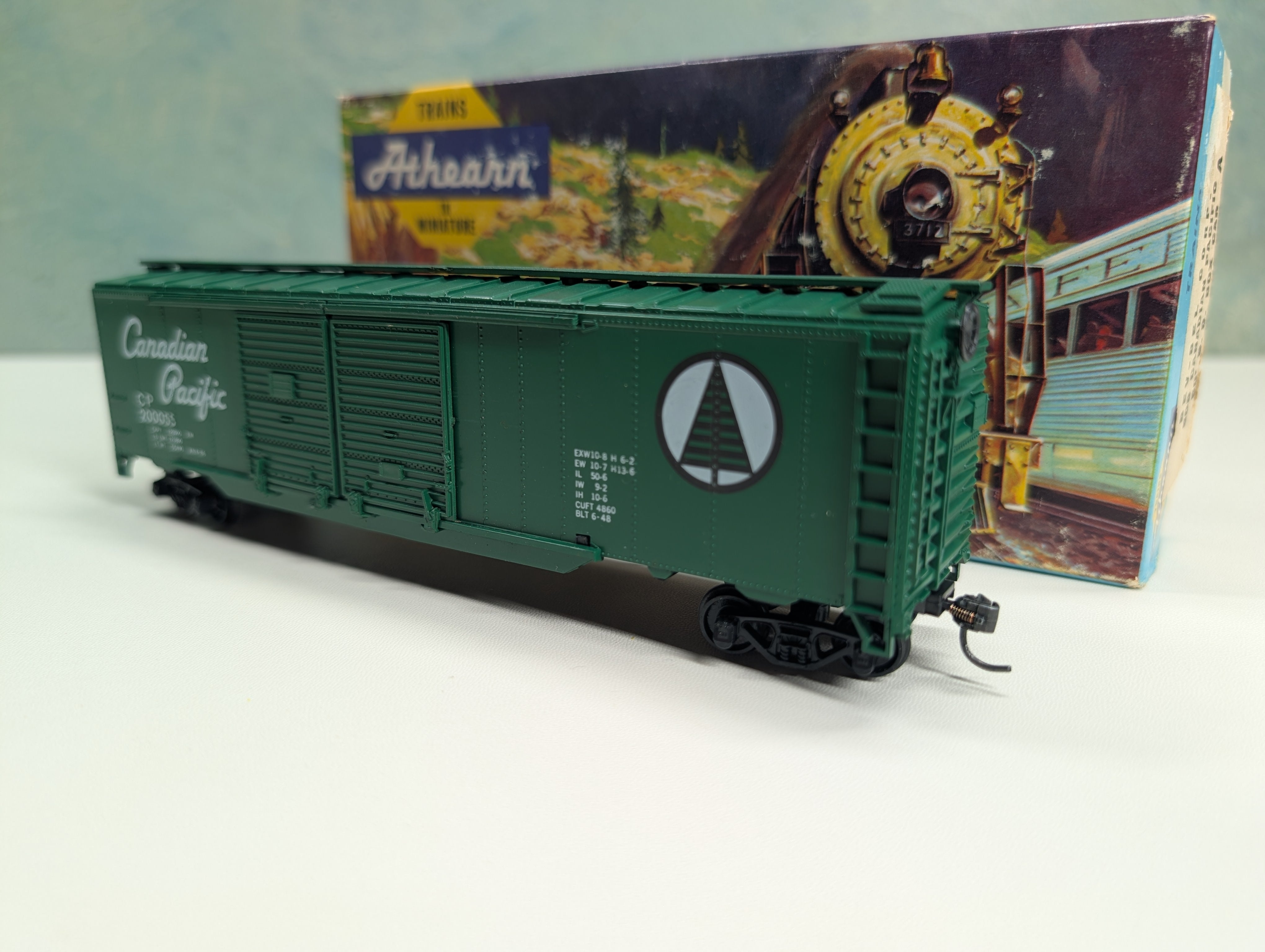 USED Athearn HO Scale 50' DD Box Car Canadian Pacific CP #200055 Bev-Bel