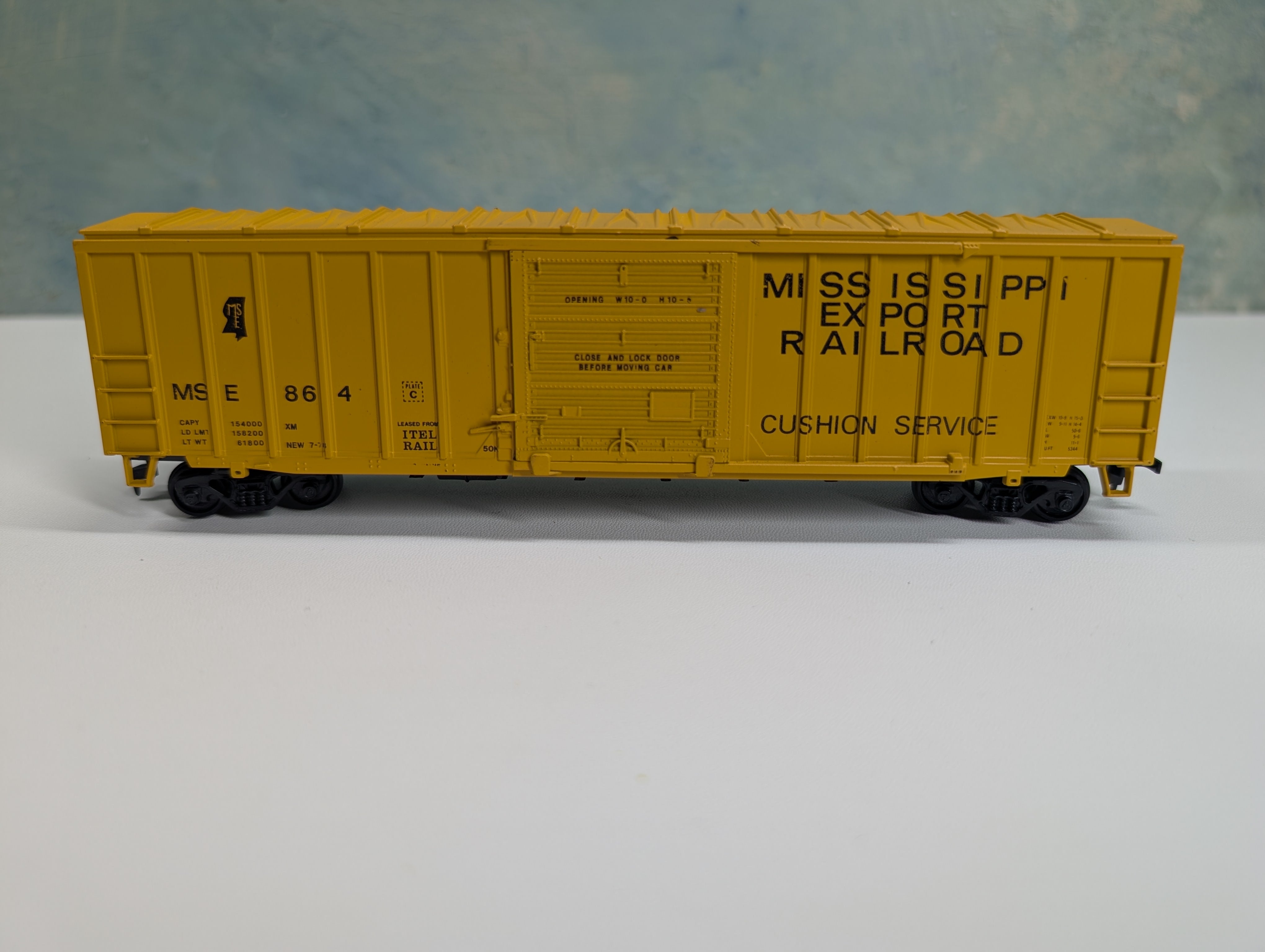 USED Athearn HO Scale 50' Box Car Mississippi Export Railroad MSE #864 Bev-Bel