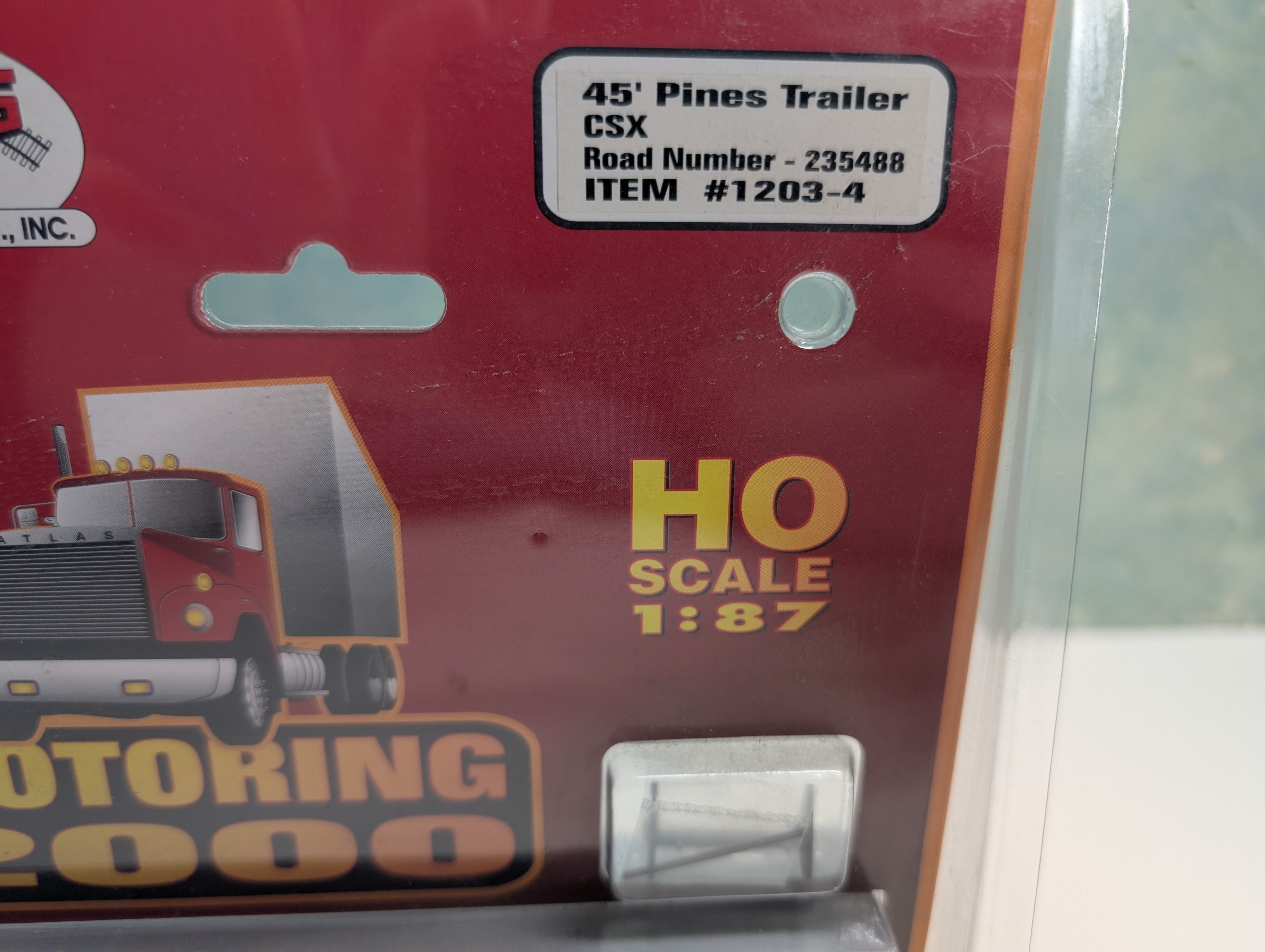 Atlas #1203-4 HO Scale 45' Pines Trailer CSX CSXZ #235488