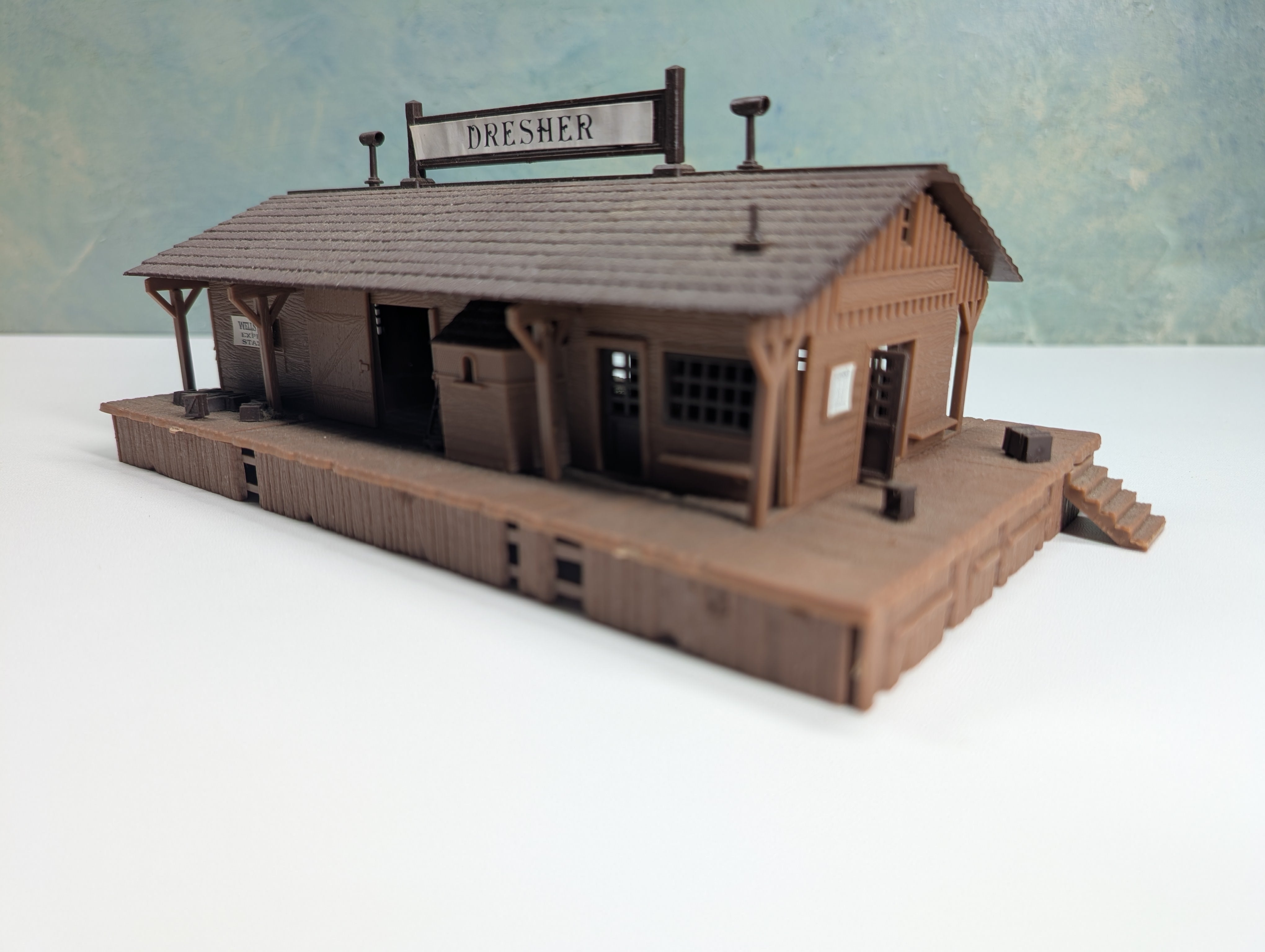 USED Bachmann HO Scale Old Time Station, Dresher