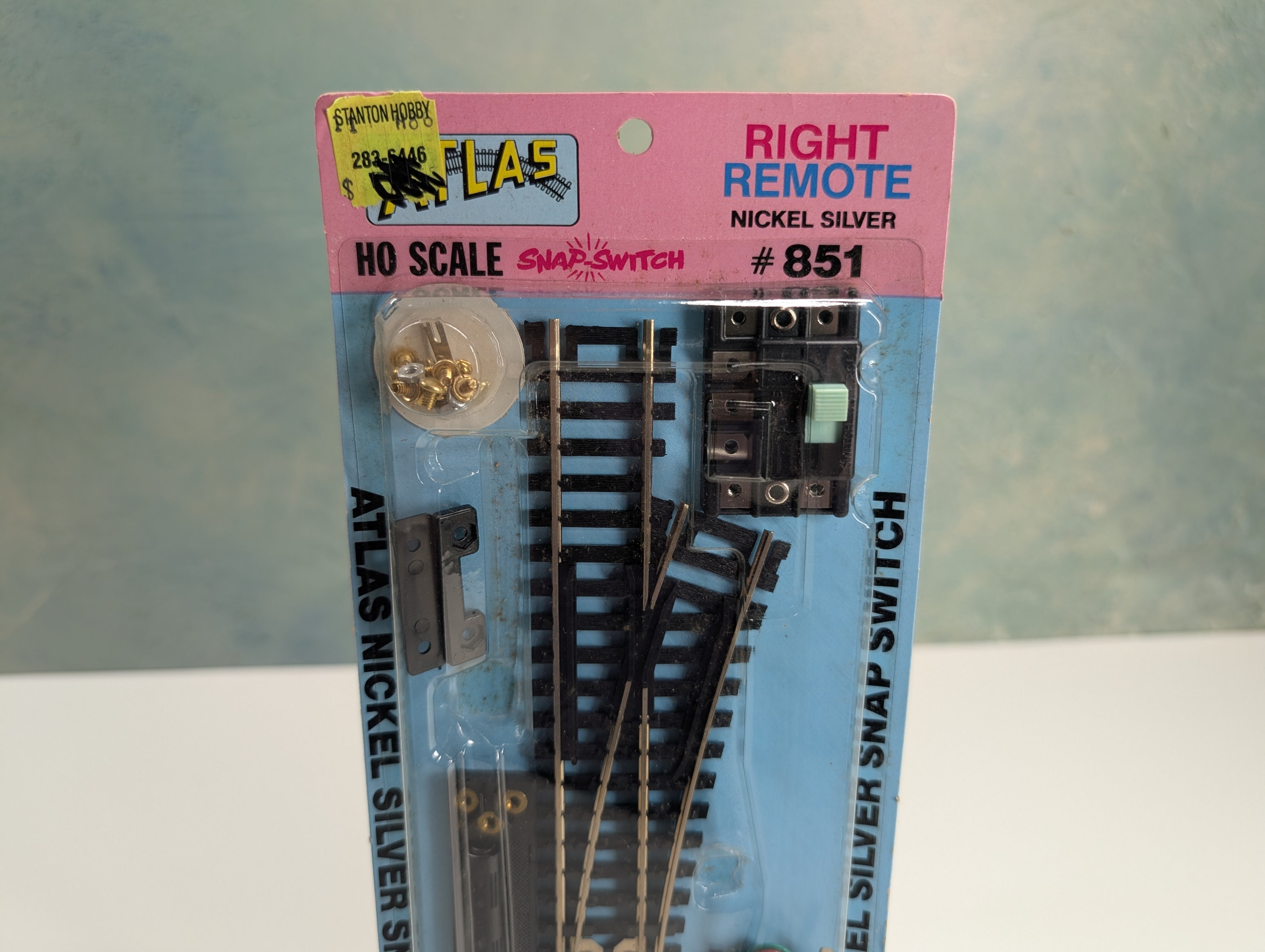 Atlas 851 HO Scale Right Remote Snap-Switch, Code 100, Nickel Silver