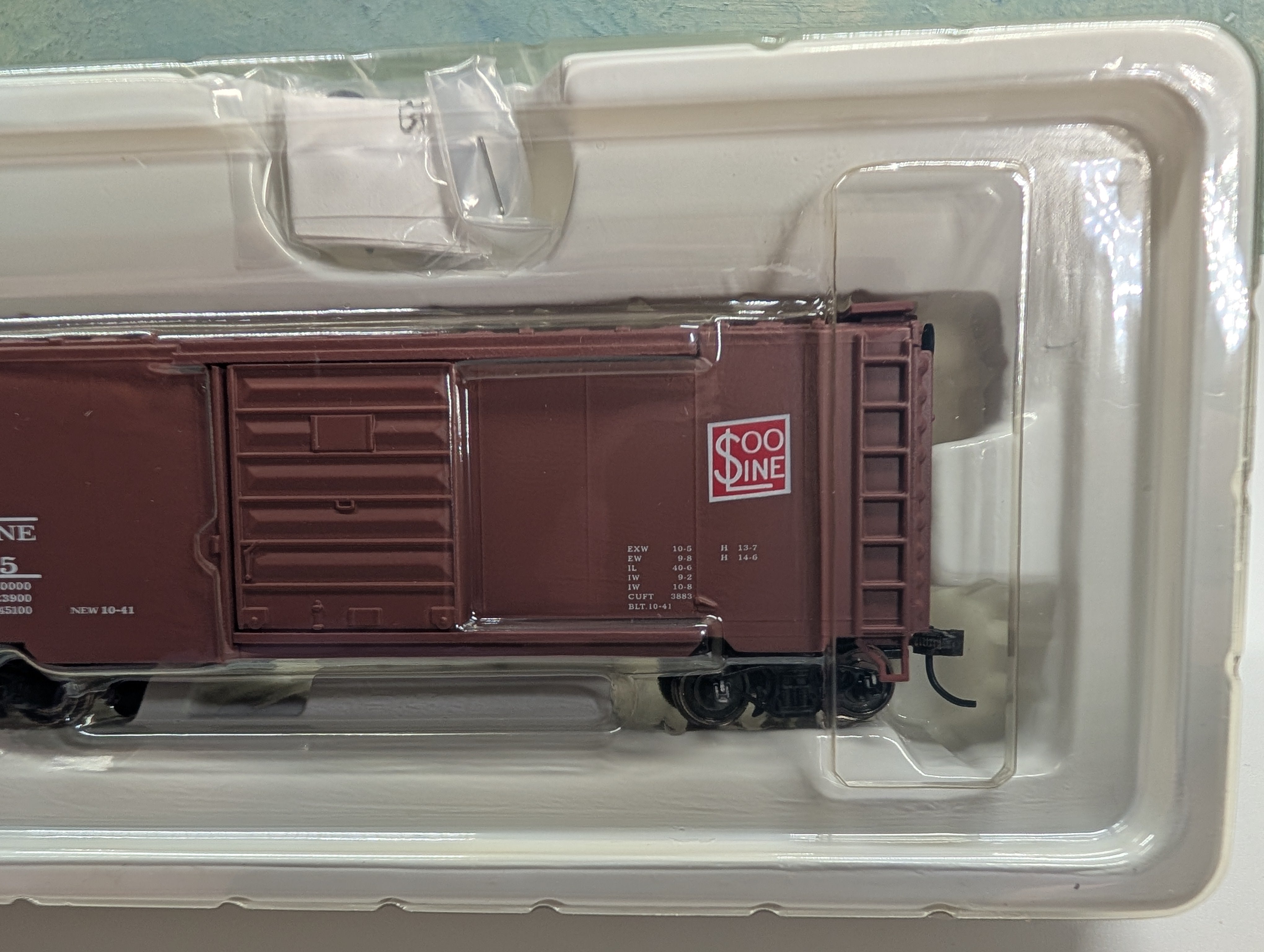 Model Power 2173 HO Scale 40' Metal Box Car SOO Line #44475 MetalTrain