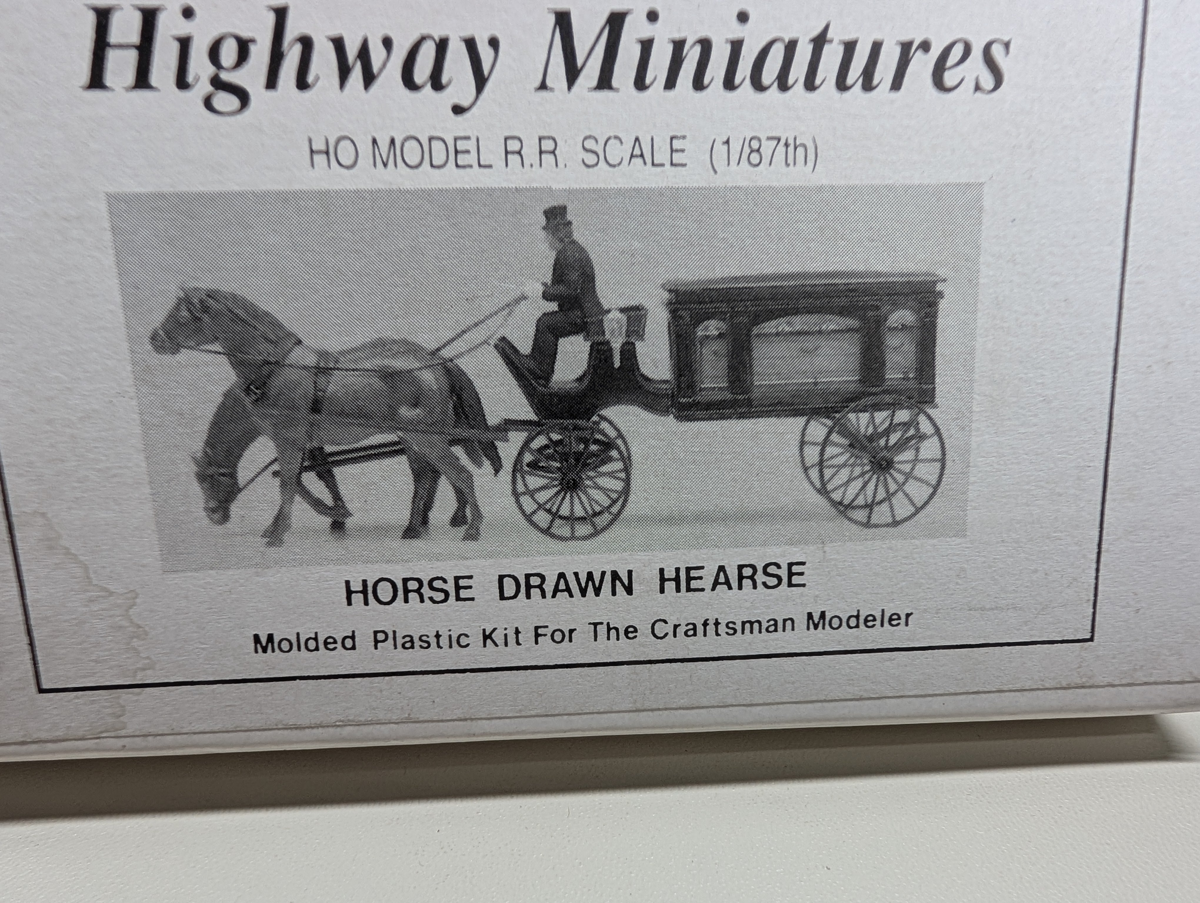 Highway Miniatures 106 HO Scale Horse Drawn Hearse KIT
