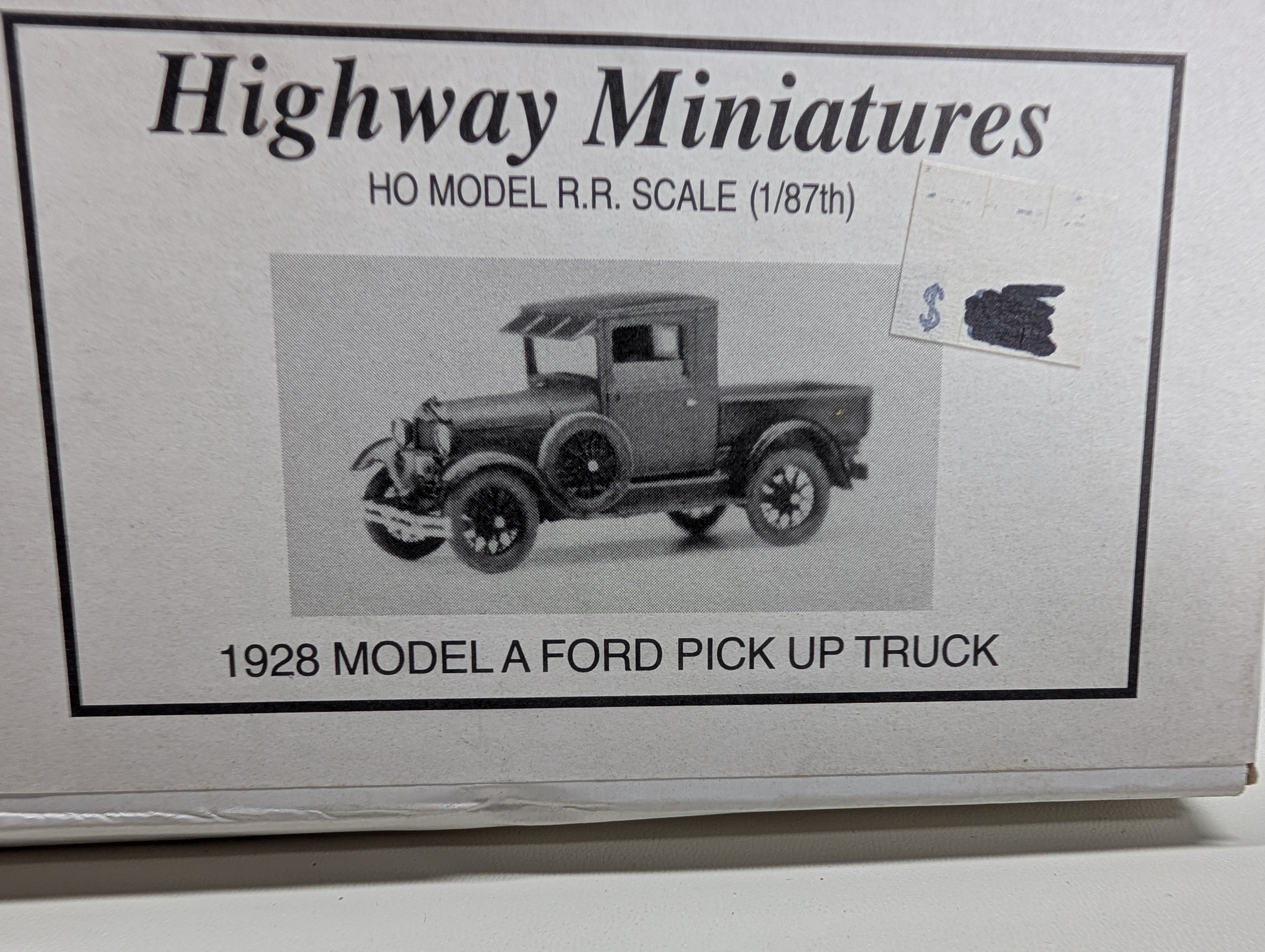 Highway Miniatures 360-240 HO Scale 1928 Model A Ford Pick-Up Truck KIT