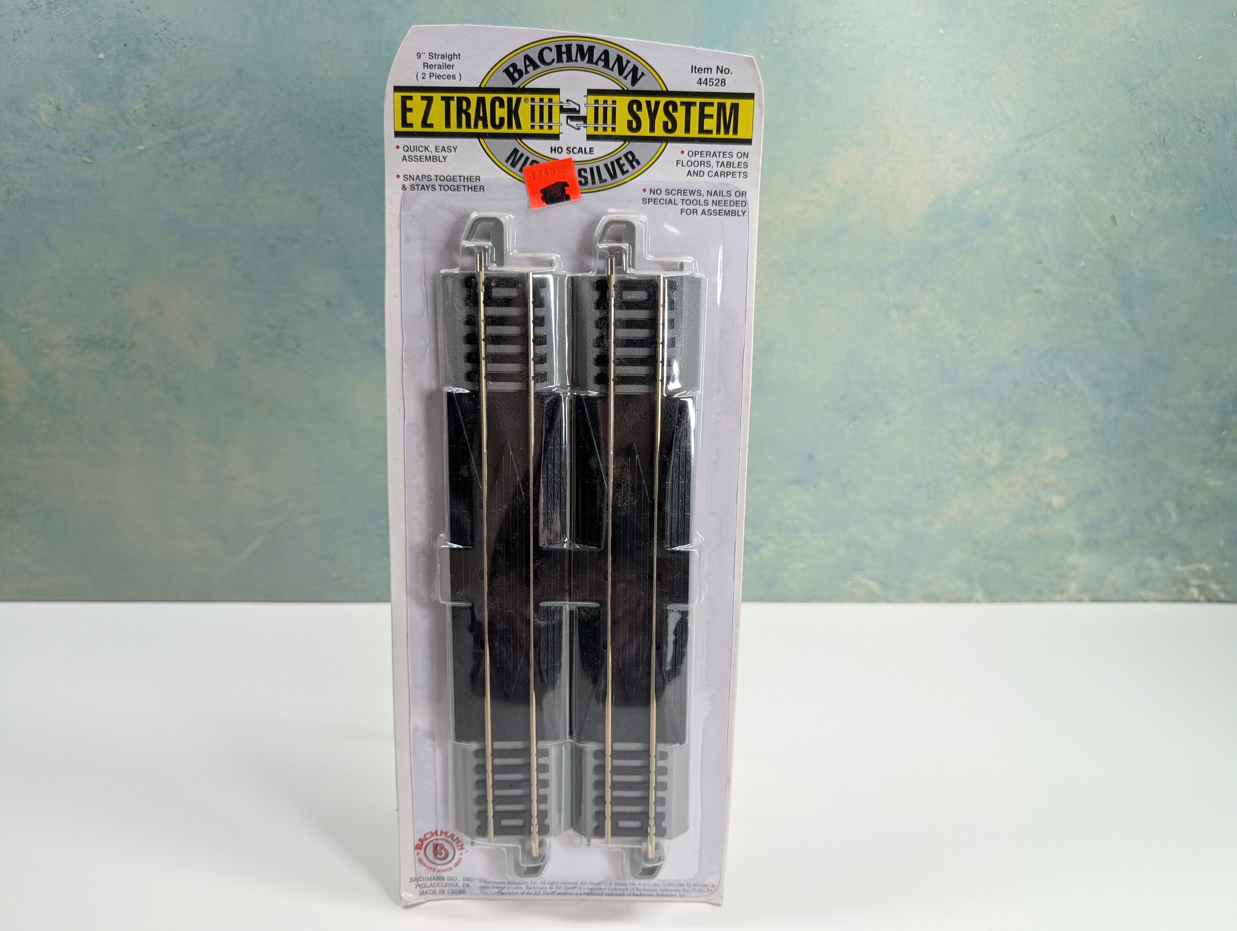 Bachmann 44528 HO Scale 9" Straight Rerailer E-Z Track Nickel Silver (2 pcs)