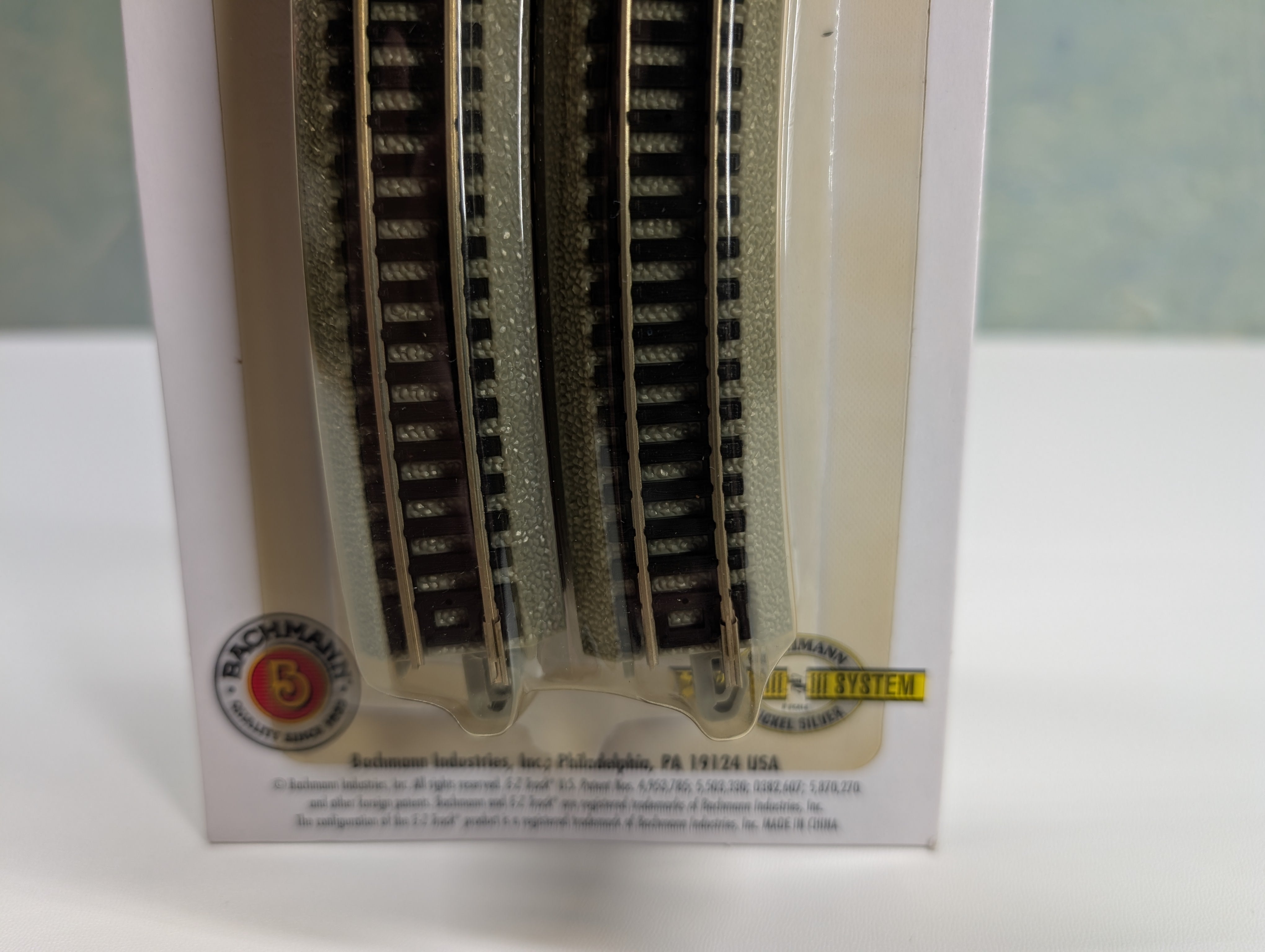Bachmann 44804 N Scale 19" Radius Curved E-Z Track Nickel Silver (6 pcs)