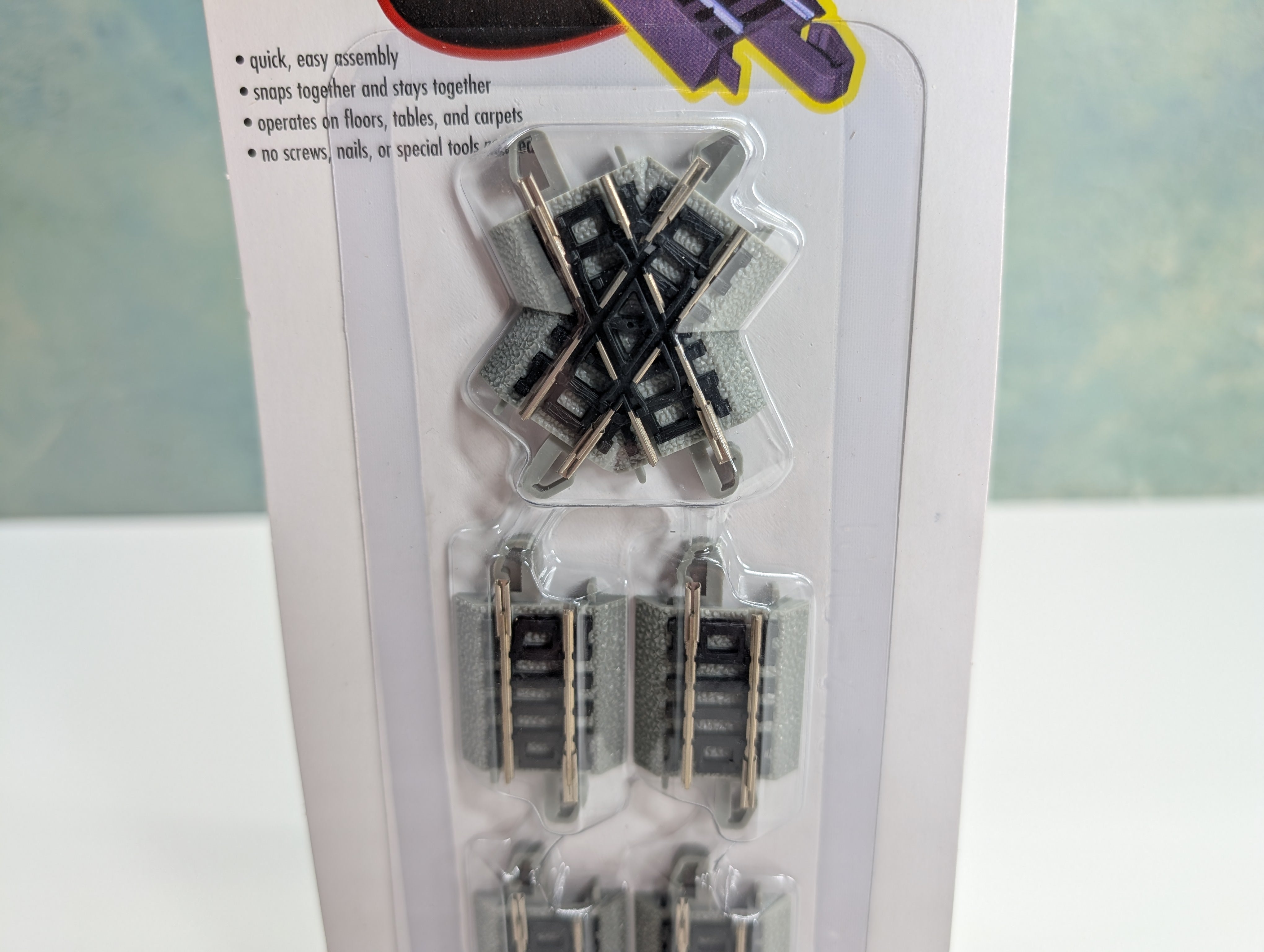 Bachmann 44842 N Scale 60 Degree Crossing Tracks E-Z Track Nickel Silver (5 pcs)