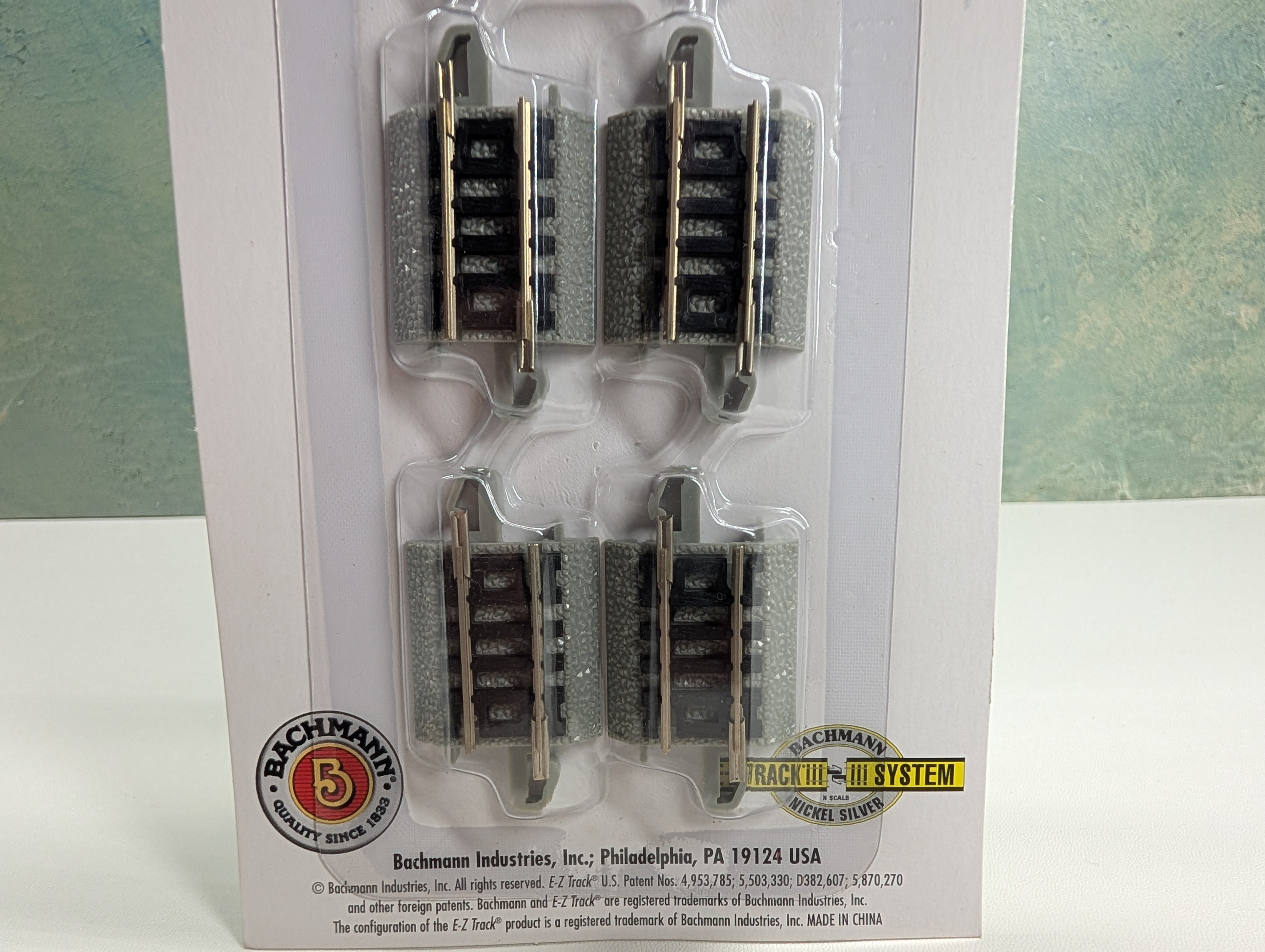 Bachmann 44842 N Scale 60 Degree Crossing Tracks E-Z Track Nickel Silver (5 pcs)