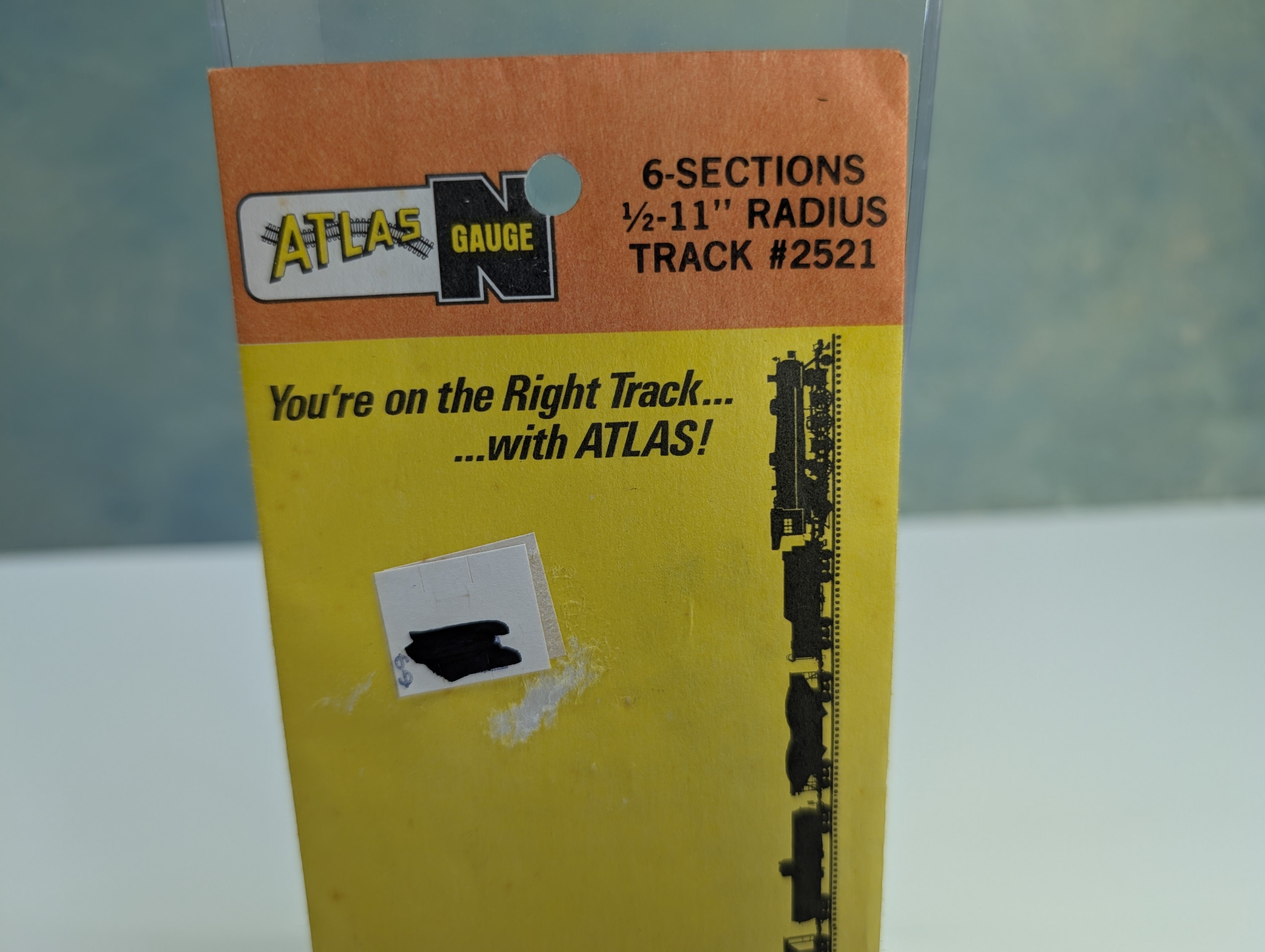 Atlas 2521 N Scale 1/2 11" Radius Track Code 80 Nickel Silver (6 pcs)