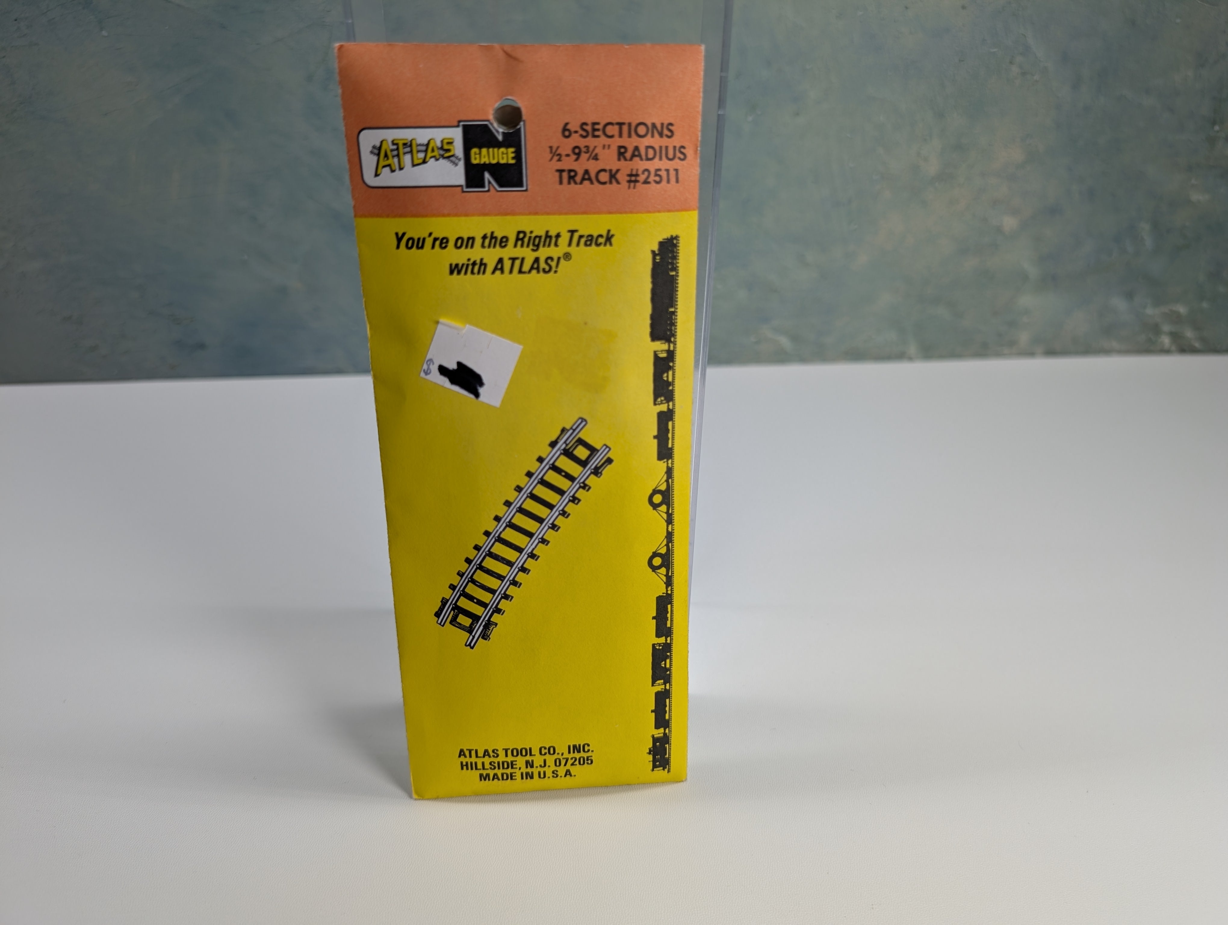 Atlas 2511 N Scale 1/2 9 3/4" Radius Track Code 80 Nickel Silver (6 pcs)