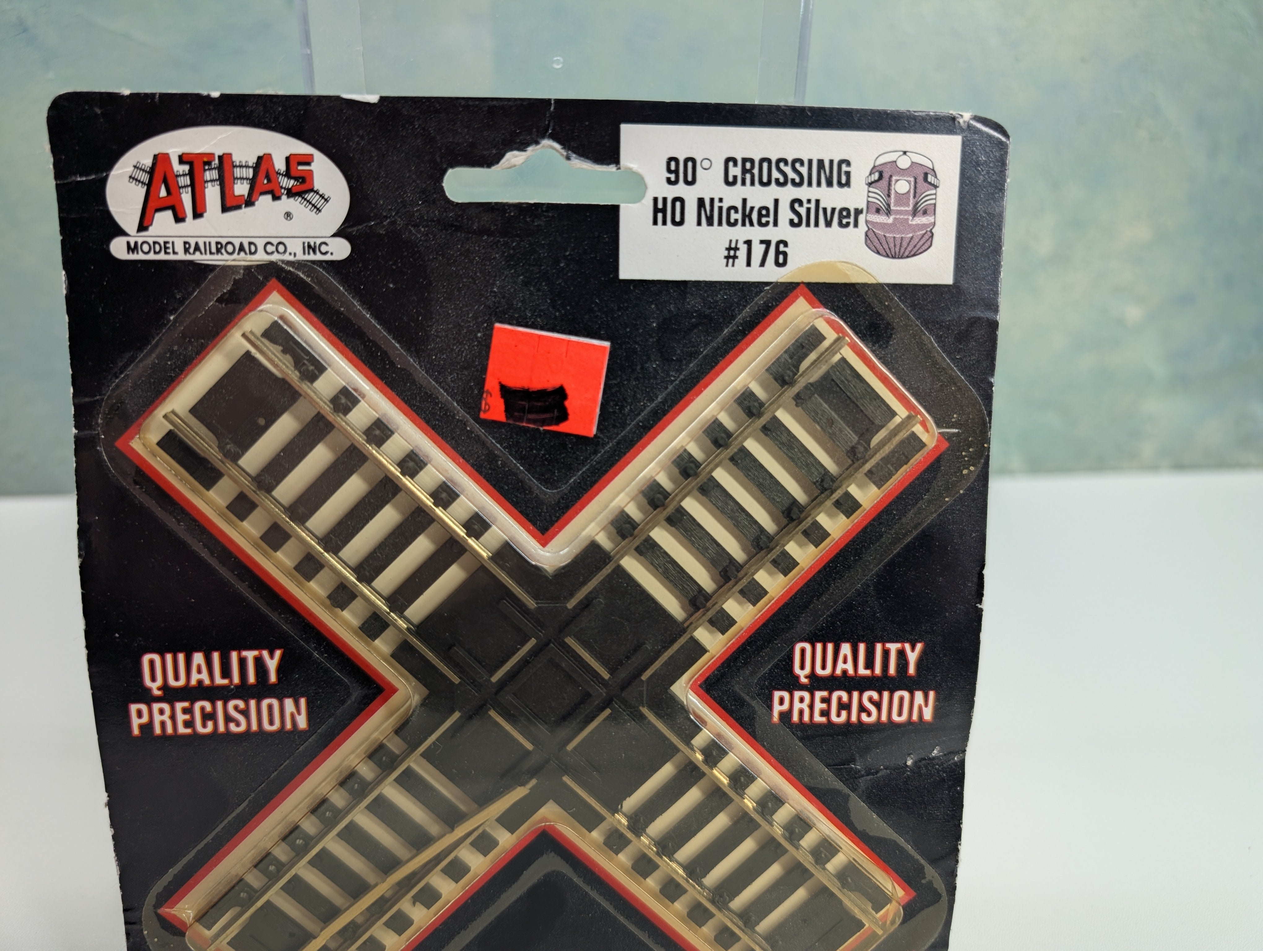Atlas 176 HO Scale 90 Degree Crossing, Code 100, Custom-Line