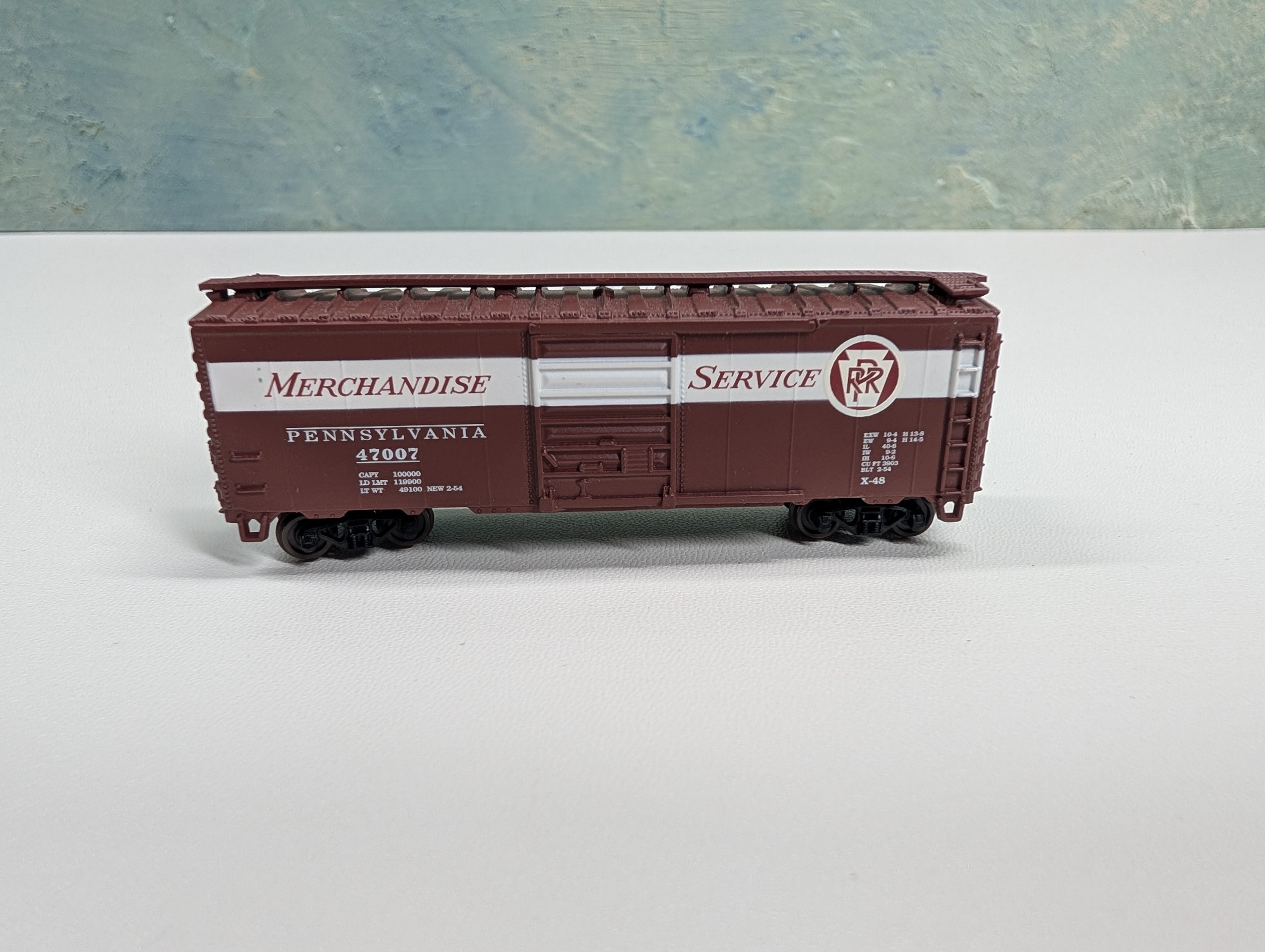 USED Atlas N Scale Box Car Pennsylvania #47007