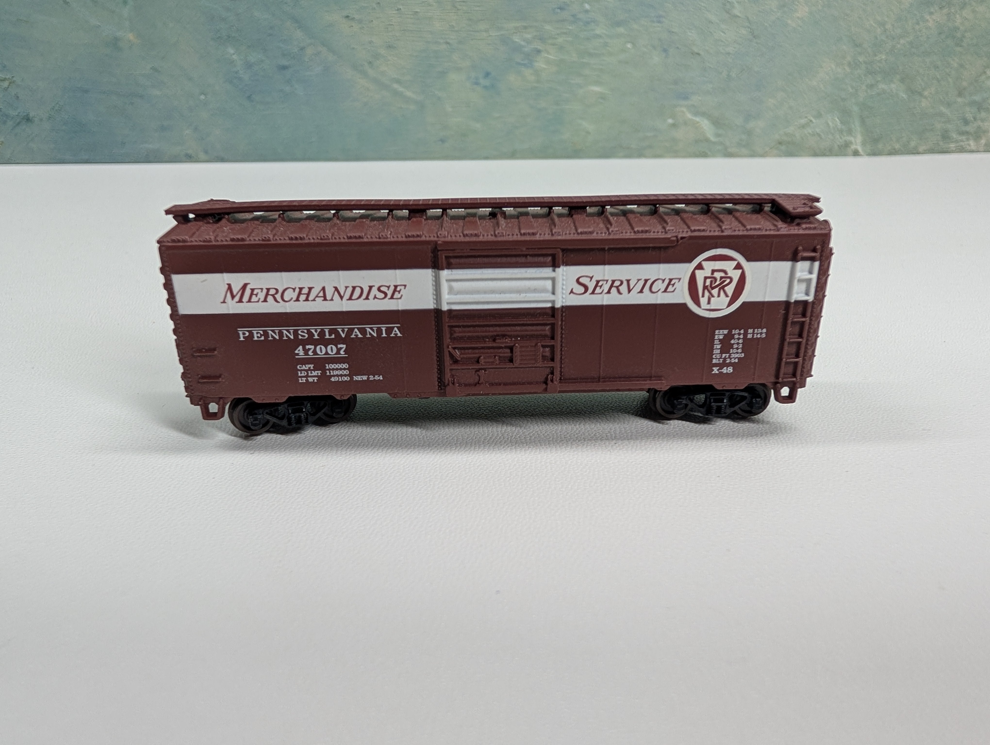 USED Atlas N Scale Box Car Pennsylvania #47007