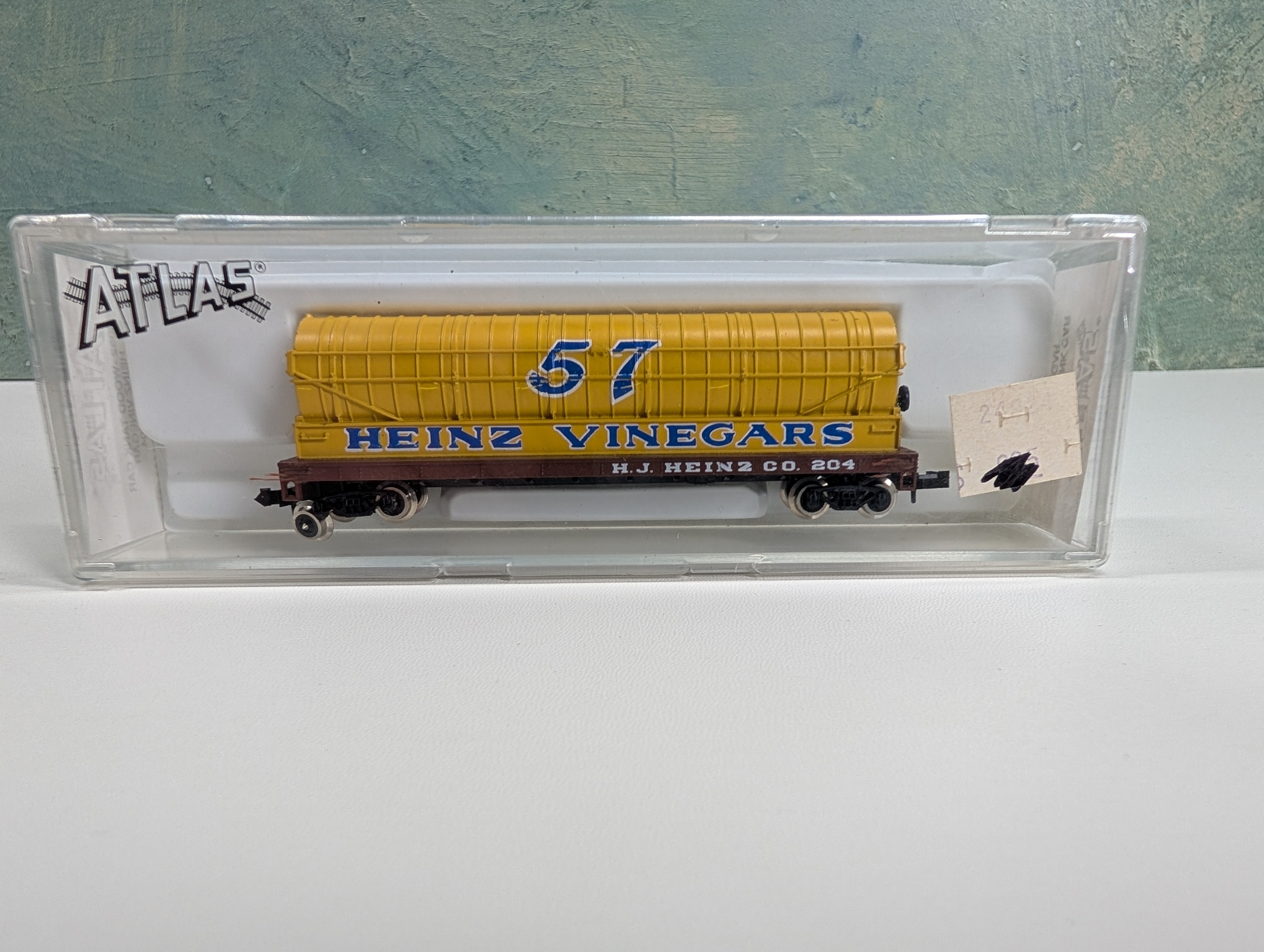Atlas 3052 N Scale Wood Tank Car Heinz Vinegars HJ #204