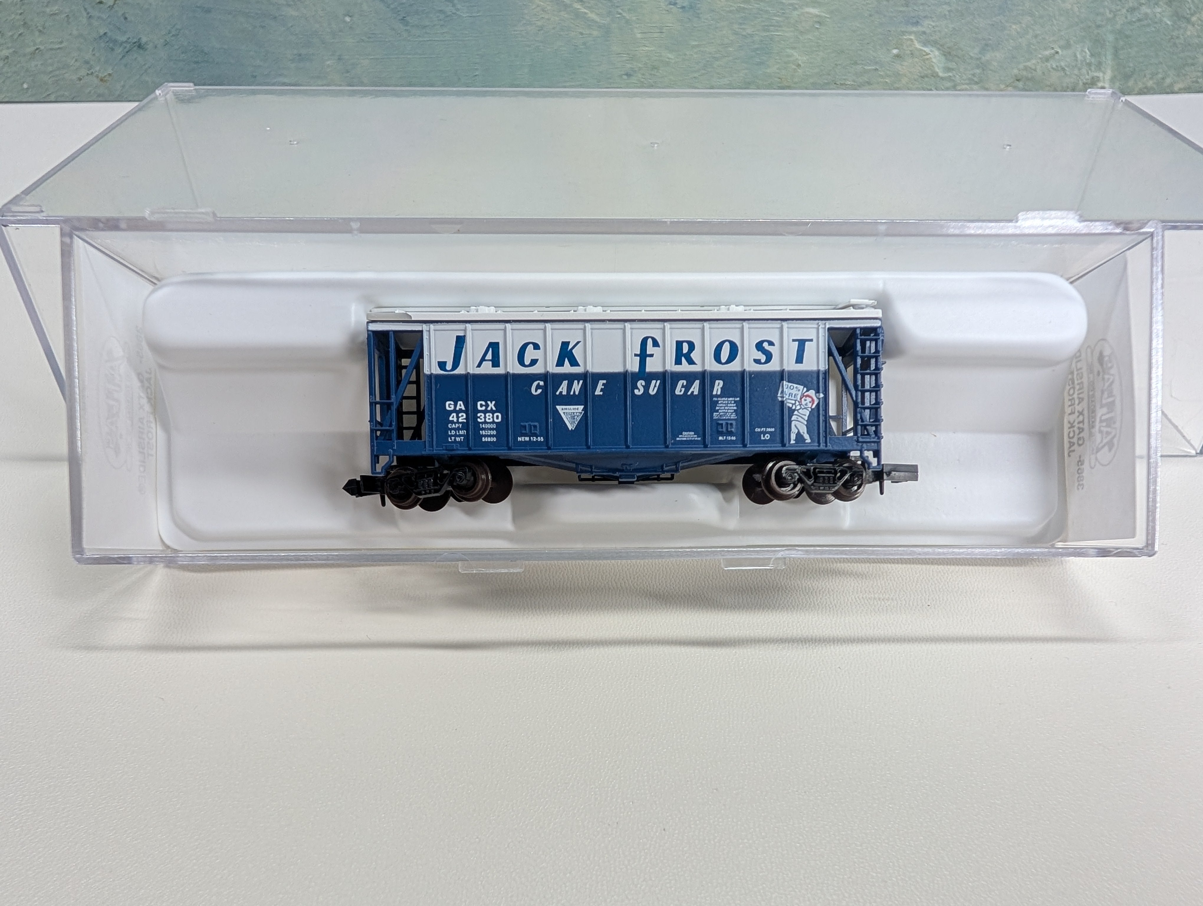 Atlas 3865 N Scale GATX Airslide Covered Hopper Jack Frost GACX #42380