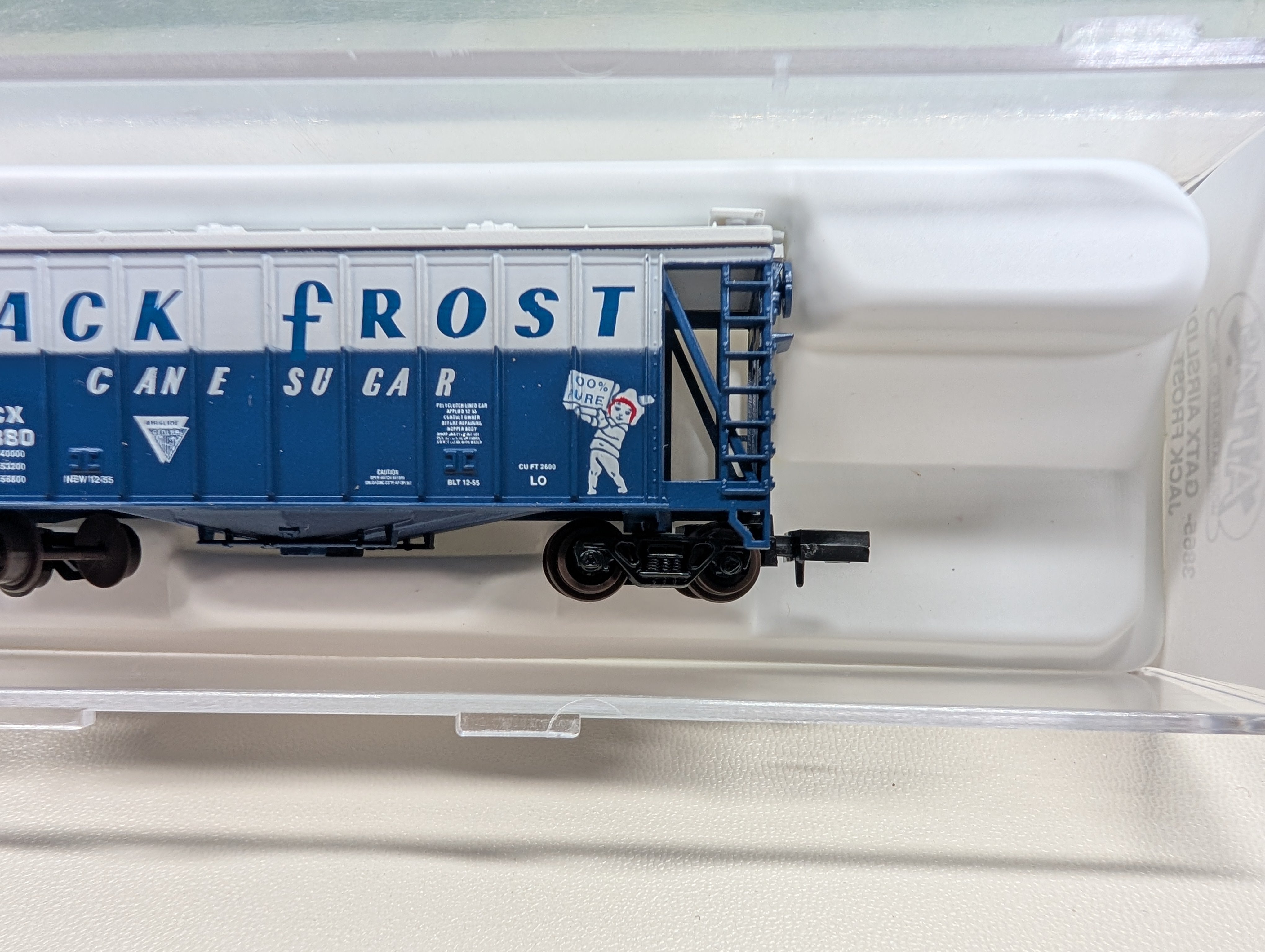 Atlas 3865 N Scale GATX Airslide Covered Hopper Jack Frost GACX #42380