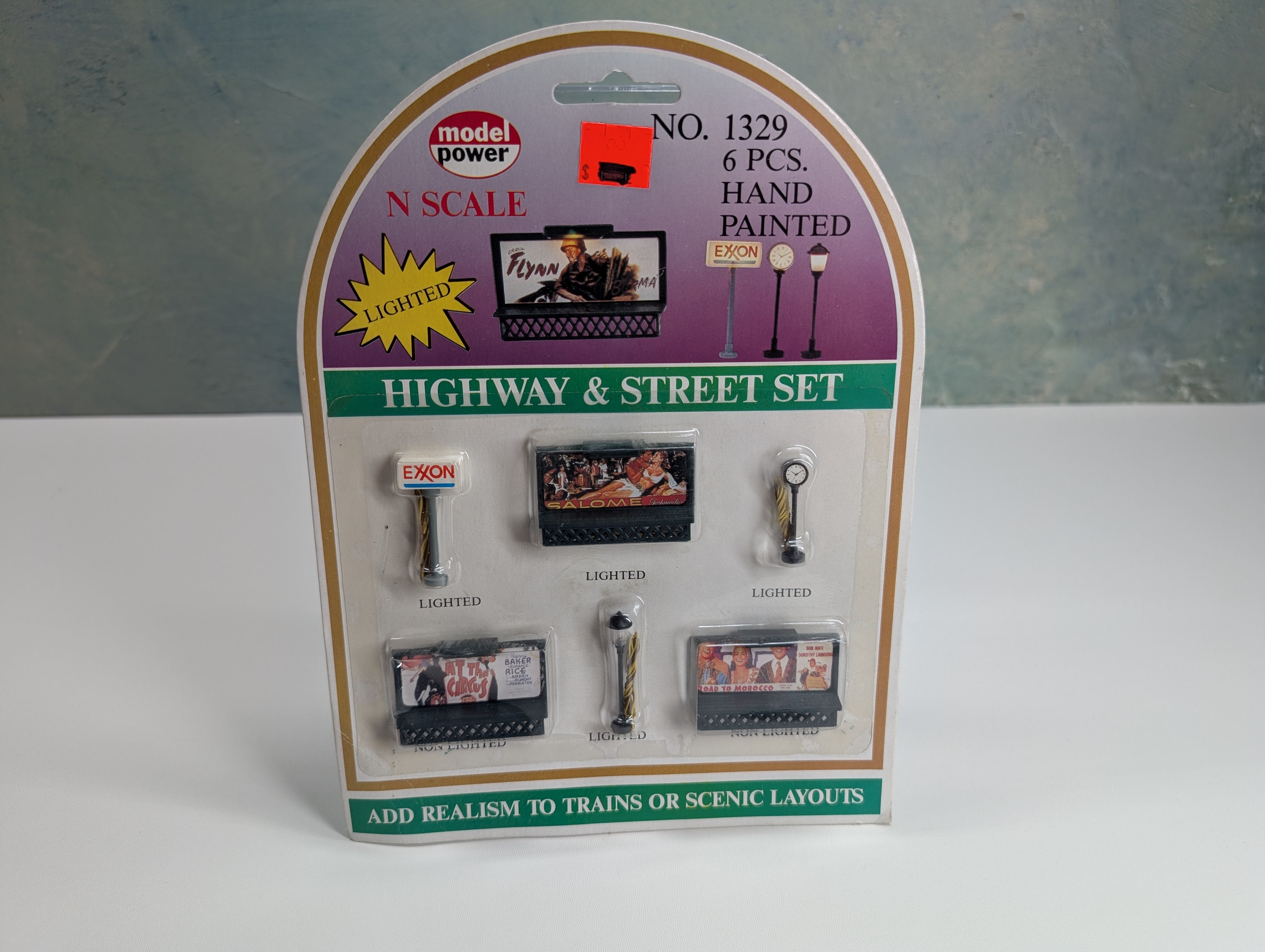 Model Power 1329 N Scale Highway & Street Set (6 pcs)