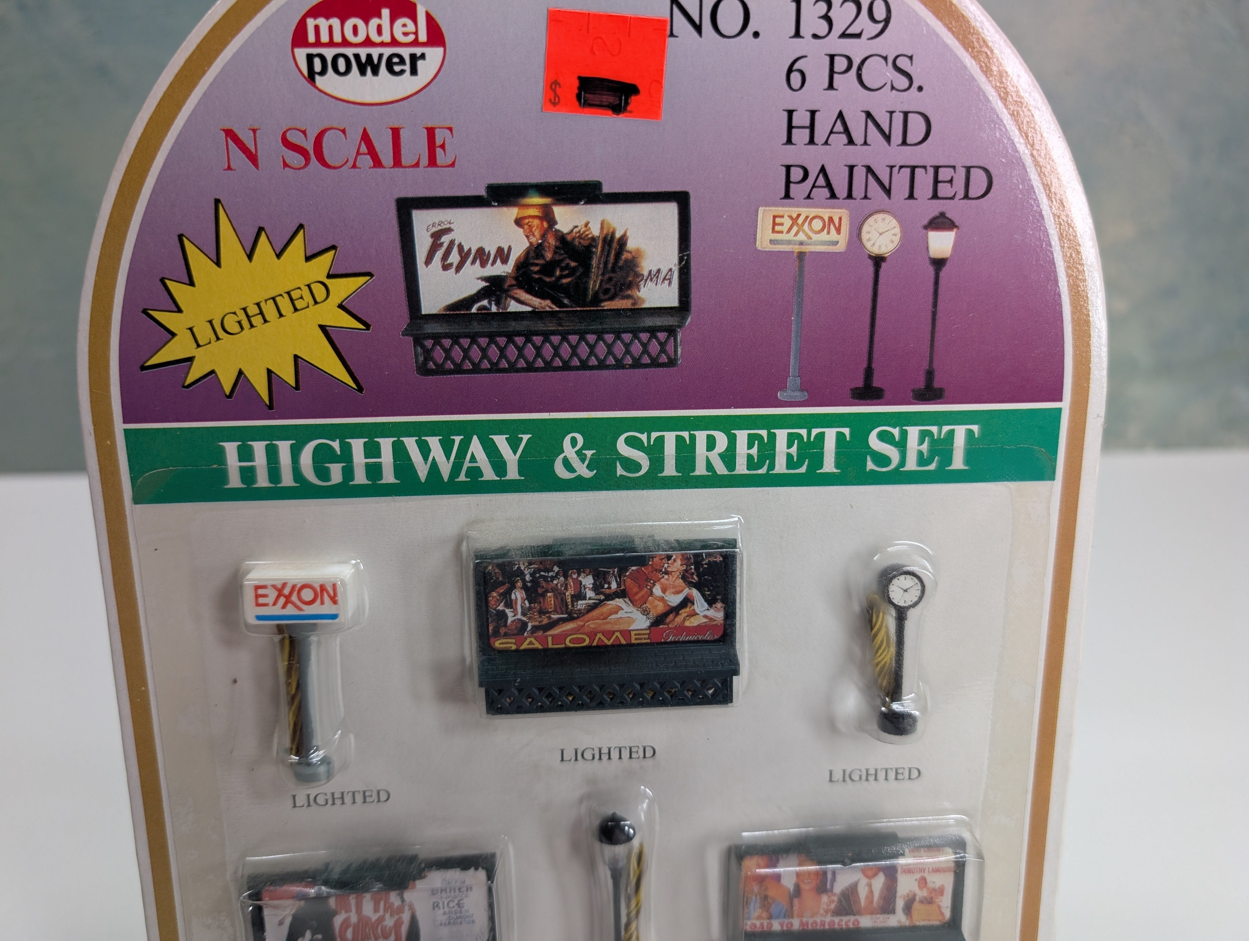 Model Power 1329 N Scale Highway & Street Set (6 pcs)