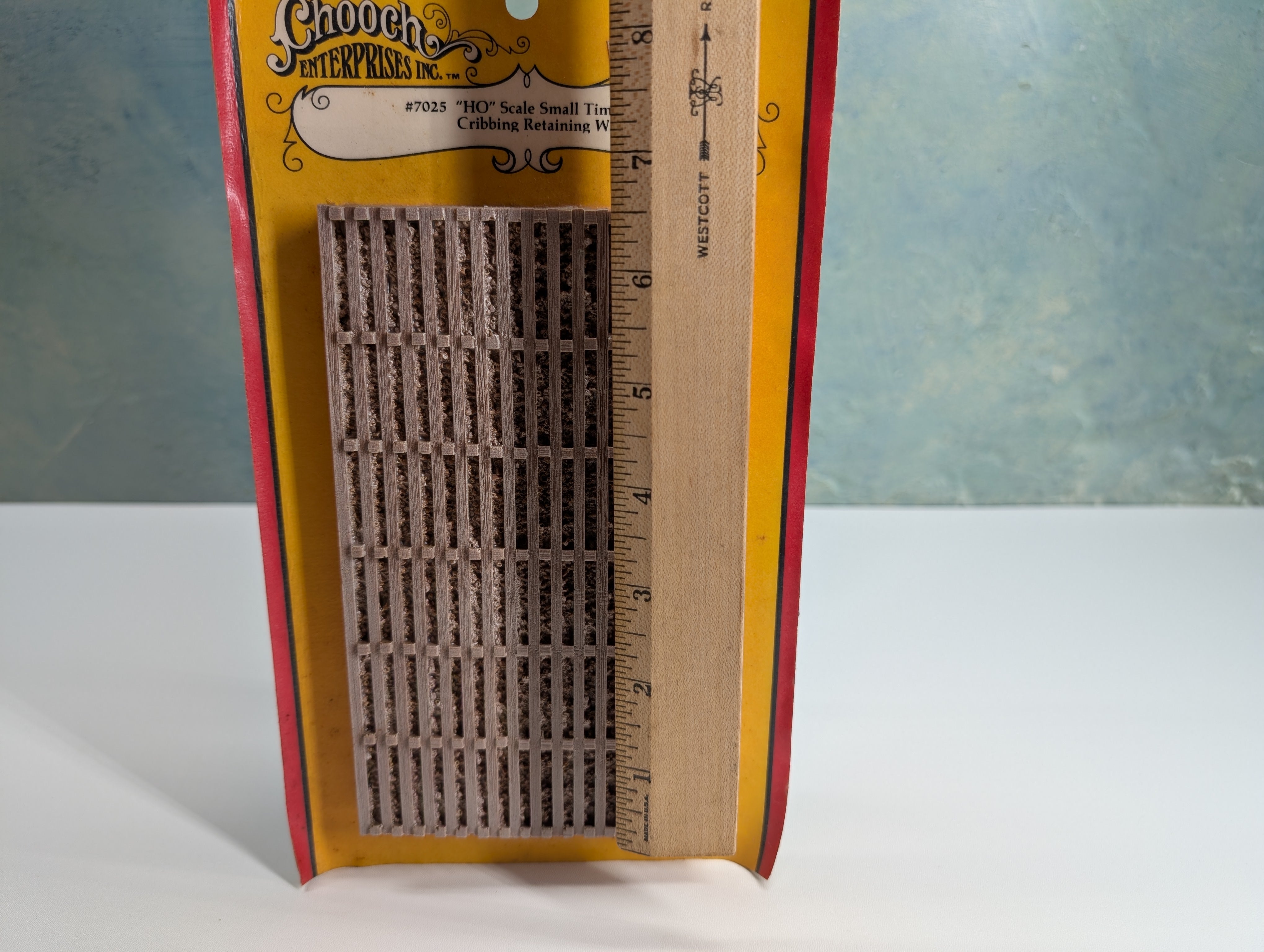 Chooch Enterprises Inc 7025 HO Scale Small Timber-Piled Cribbing Retaining Wall