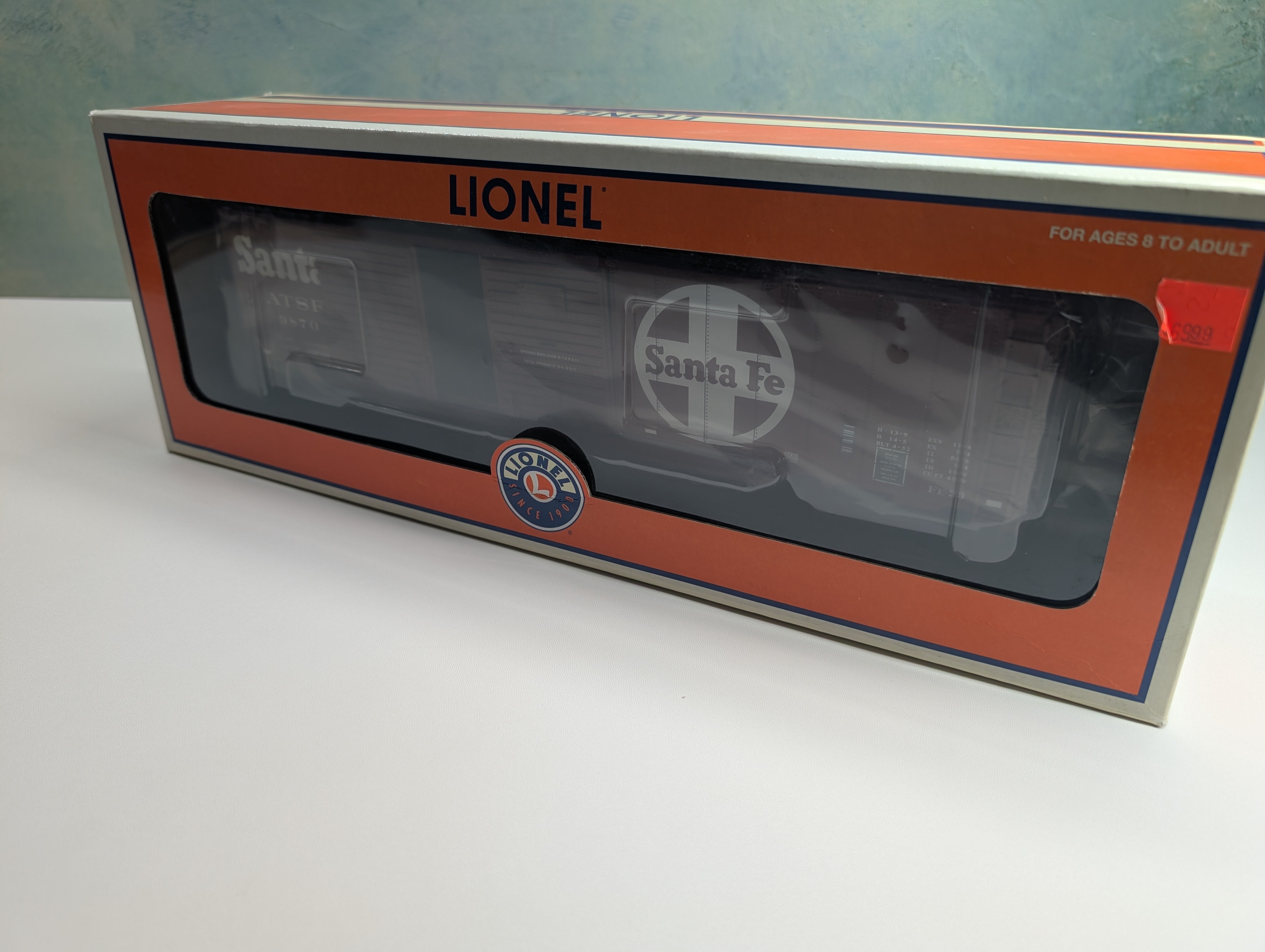 Lionel 6-27218 O DD Box Car with End Doors Santa Fe ATSF #9870