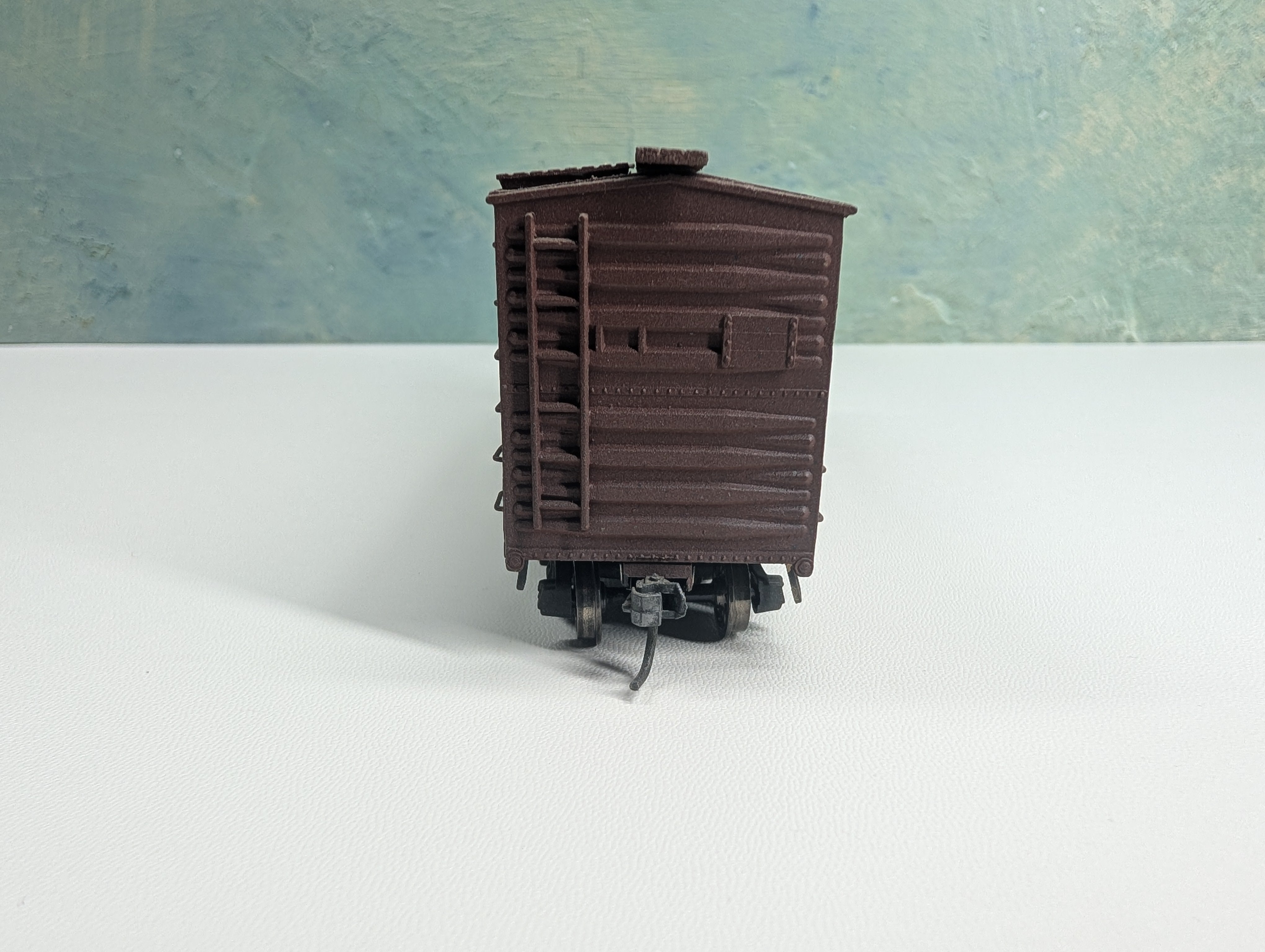 USED HO Scale Real Wood Box Car Great Northern GN #23732 Weathered w/ Metal Wheels