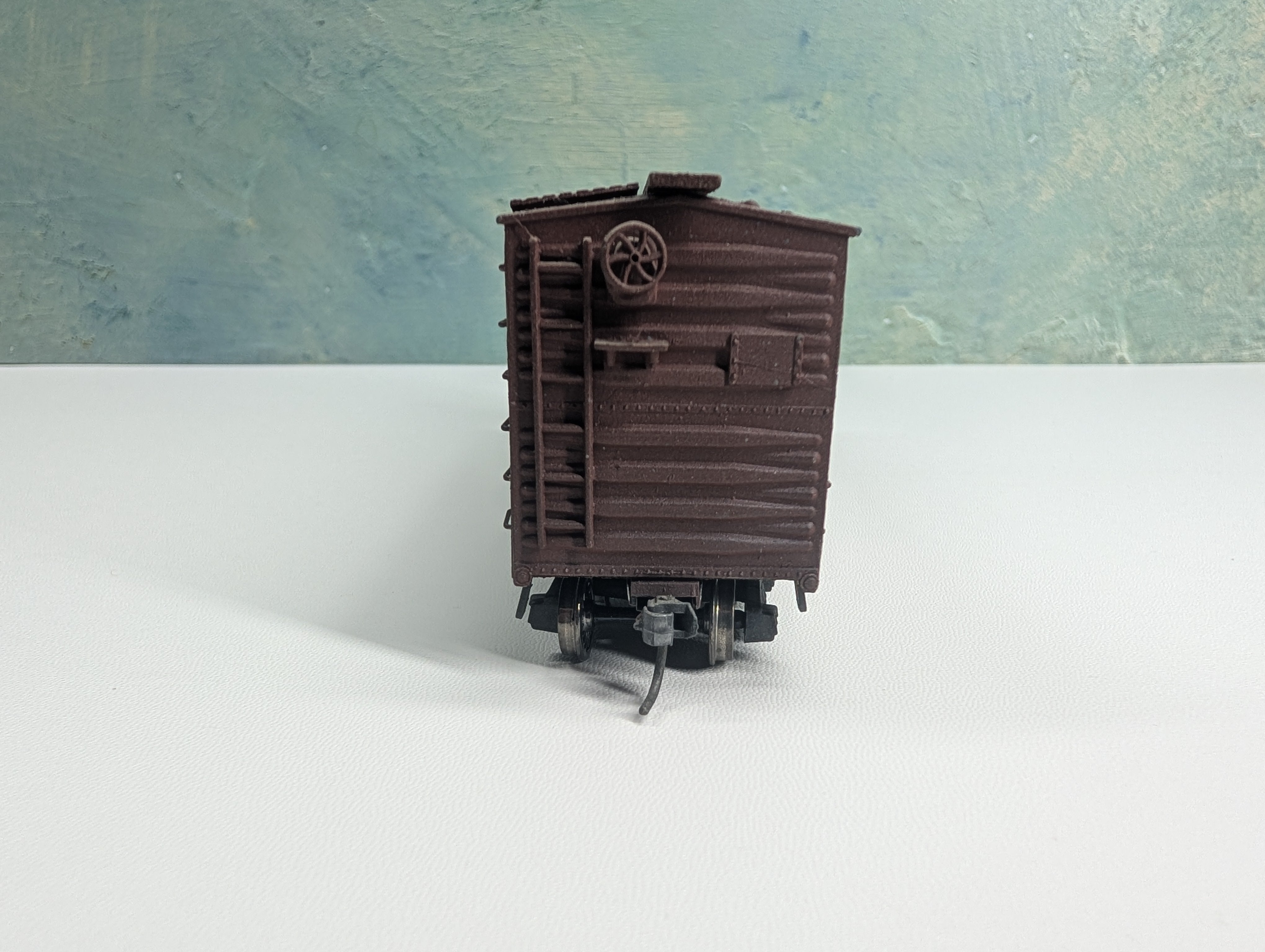 USED HO Scale Real Wood Box Car Great Northern GN #23732 Weathered w/ Metal Wheels