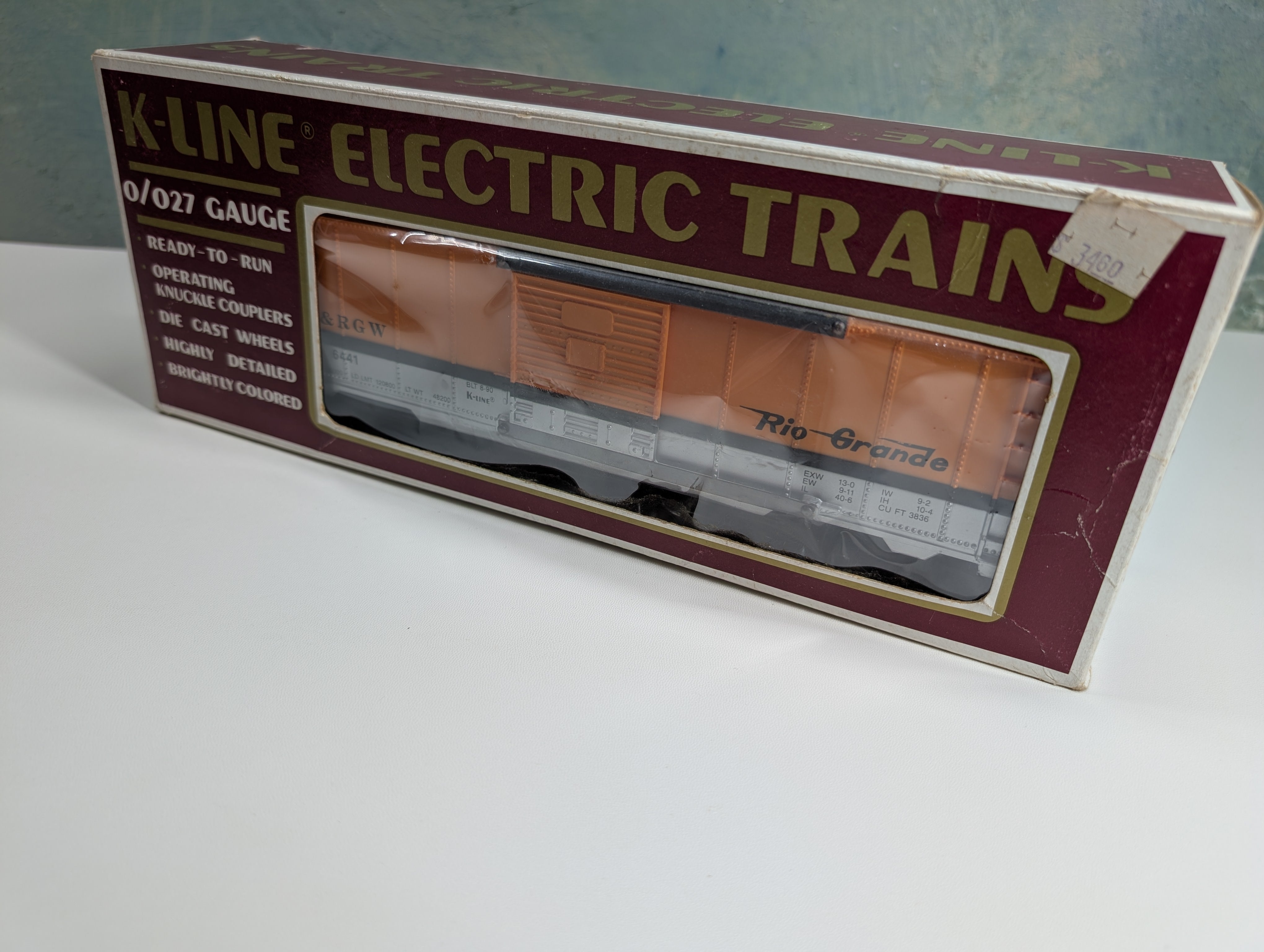 K-Line K-6441 O Box Car Rio Grande D&RGW #6441