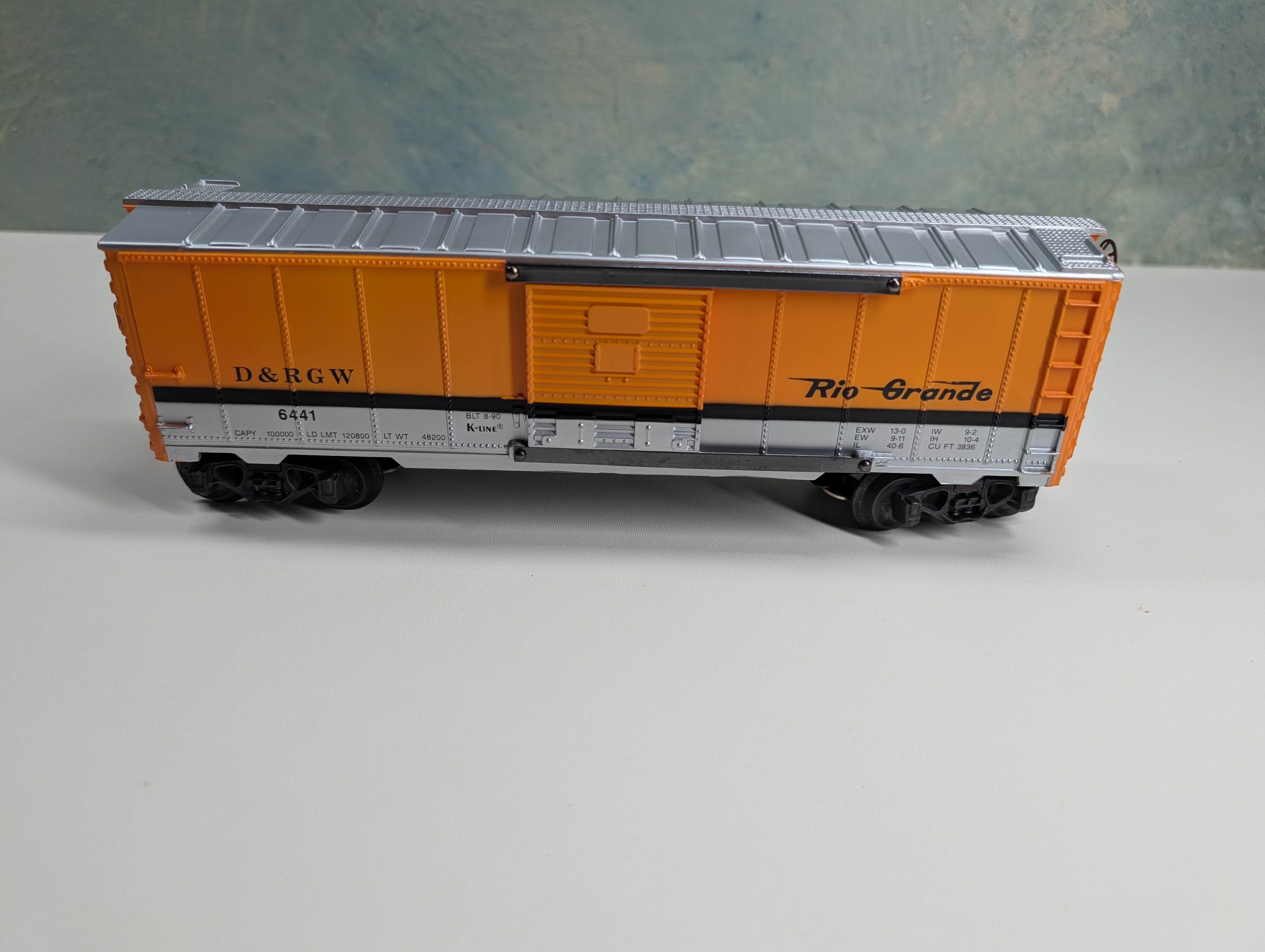 K-Line K-6441 O Box Car Rio Grande D&RGW #6441