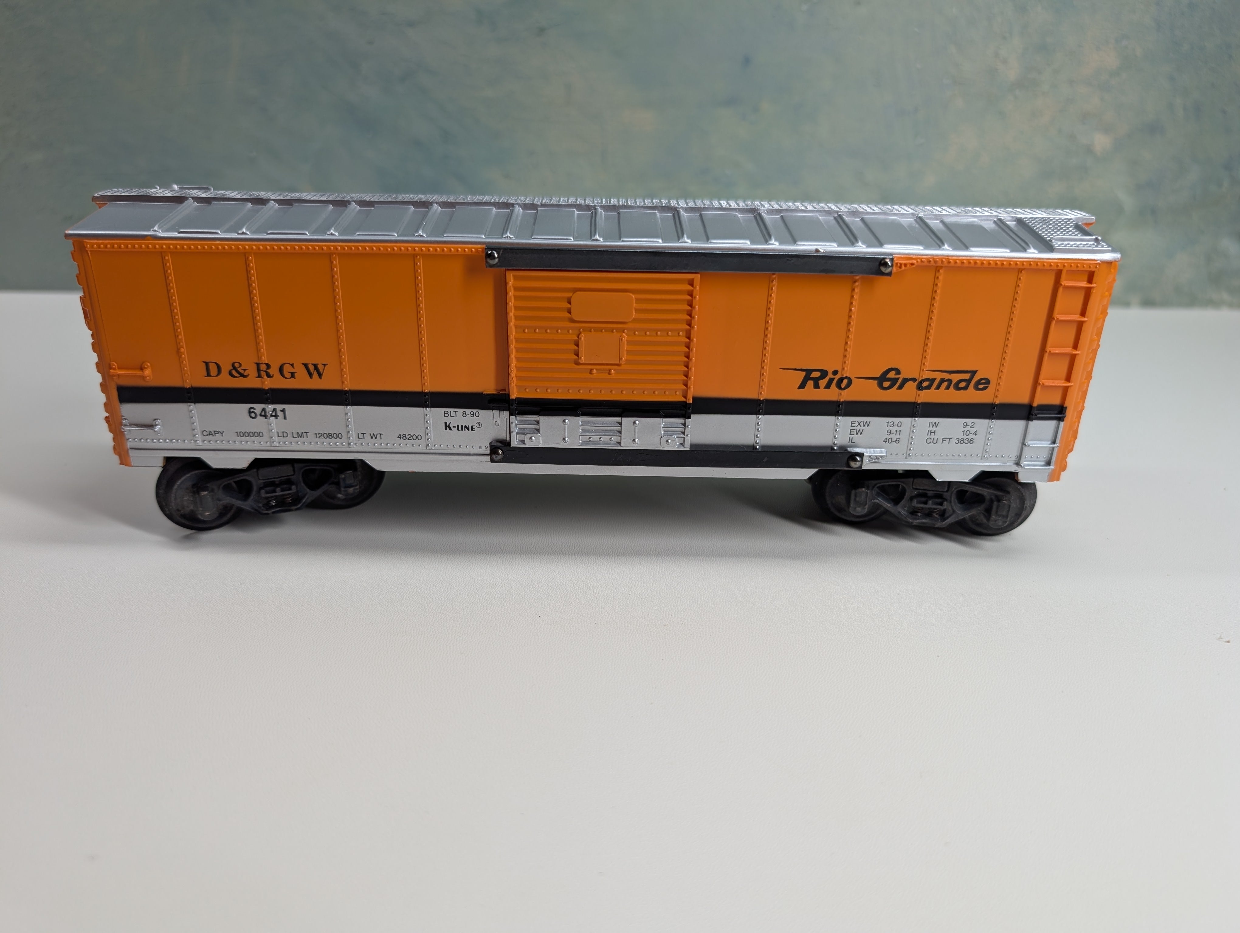 K-Line K-6441 O Box Car Rio Grande D&RGW #6441