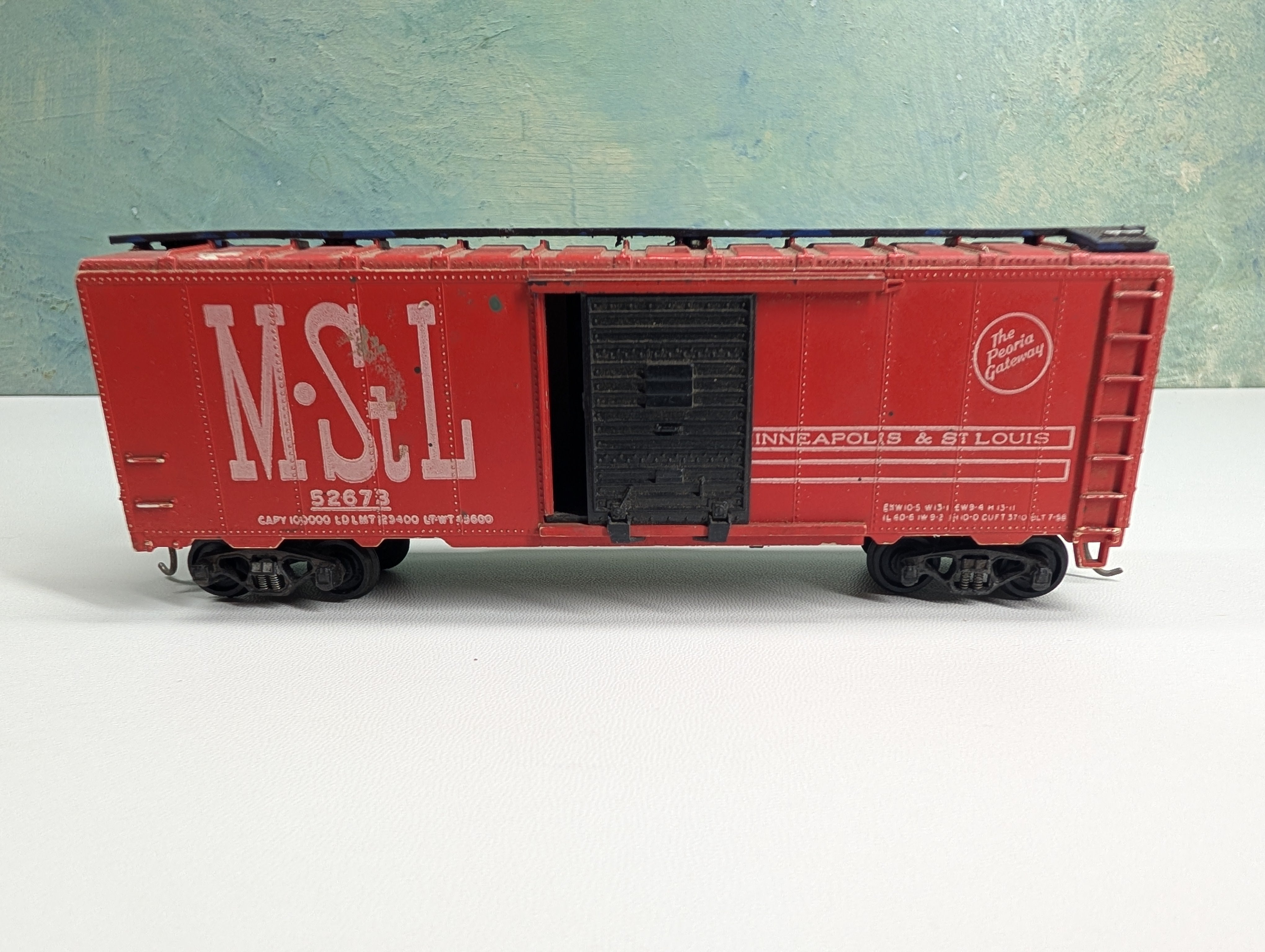 USED Athearn HO Scale 40' Box Car MStL #52673