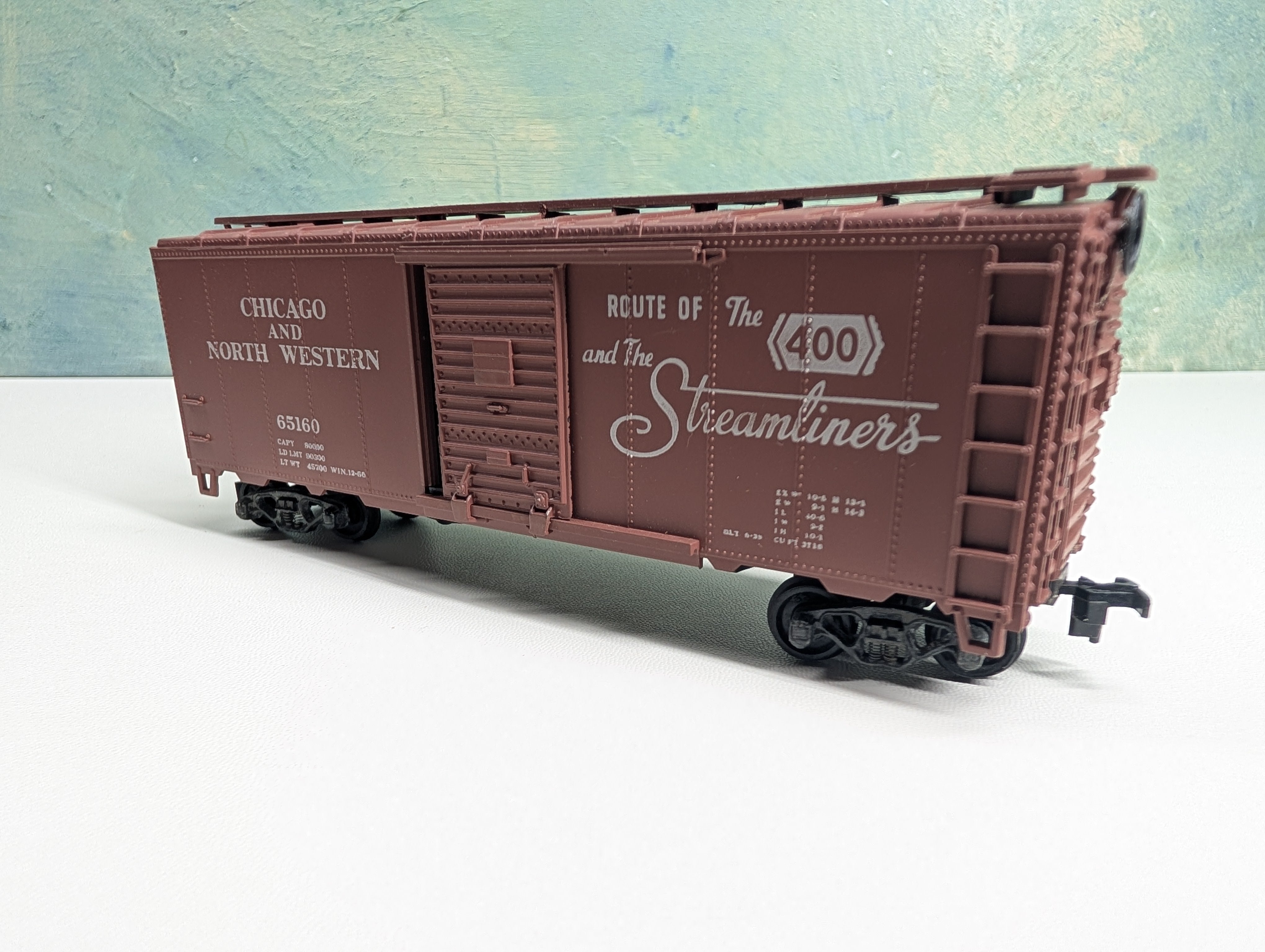 USED Athearn HO Scale 40' Box Car Chicago & North Western CNW #65160
