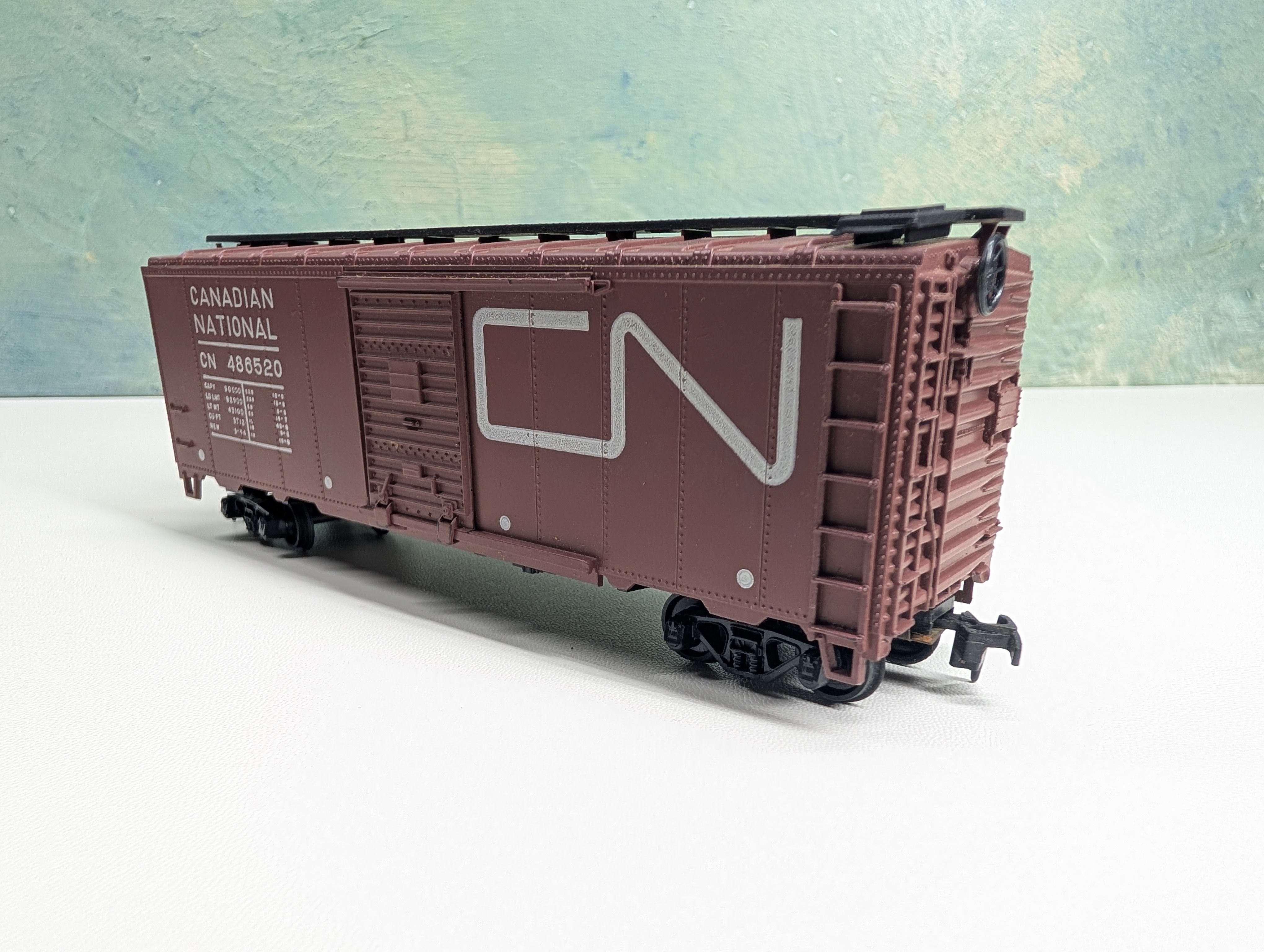 USED Athearn HO Scale 40' Box Car Canadian National CN #486520