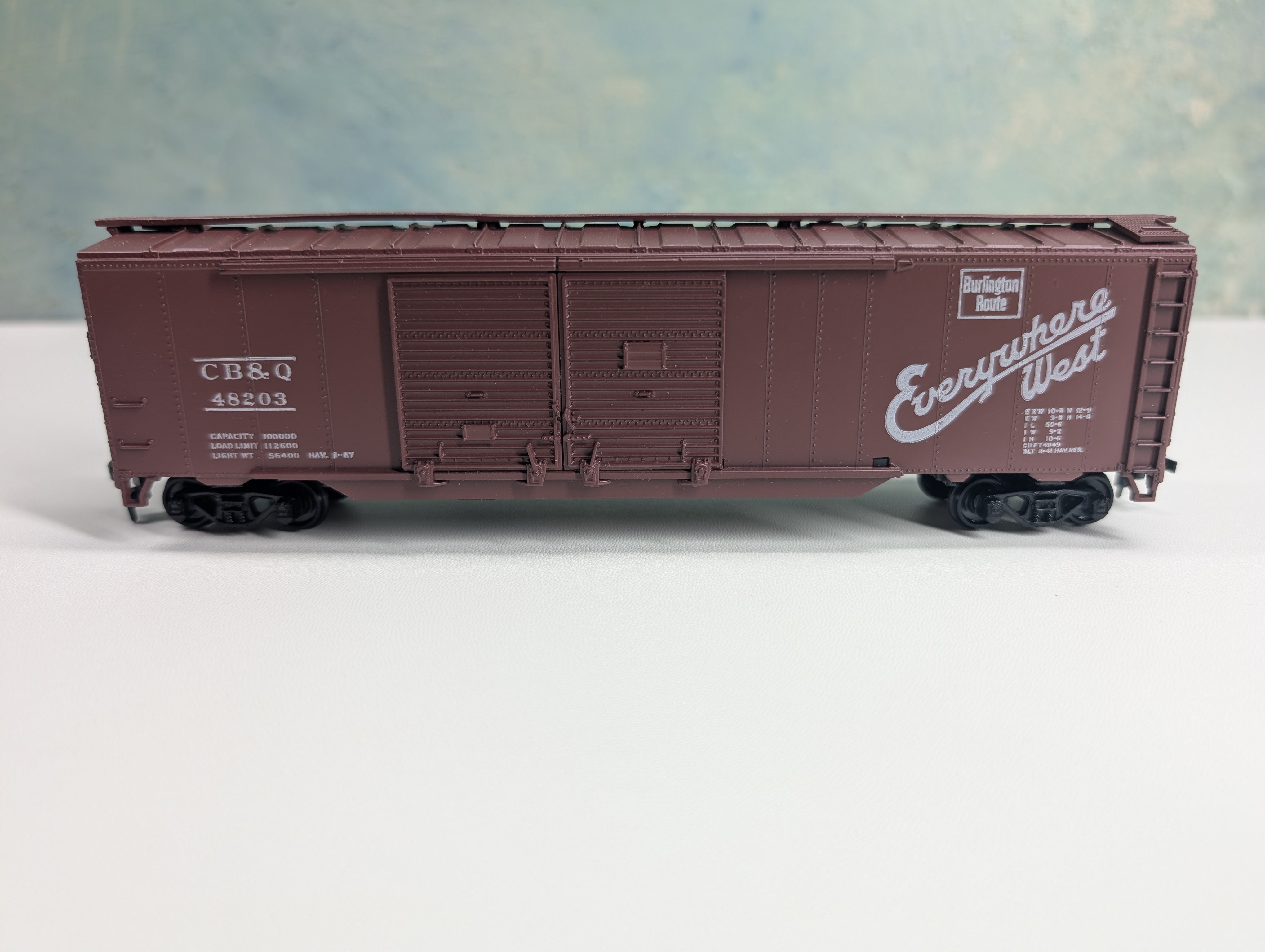 USED Athearn HO Scale 50' DD Box Car CB&Q #48203
