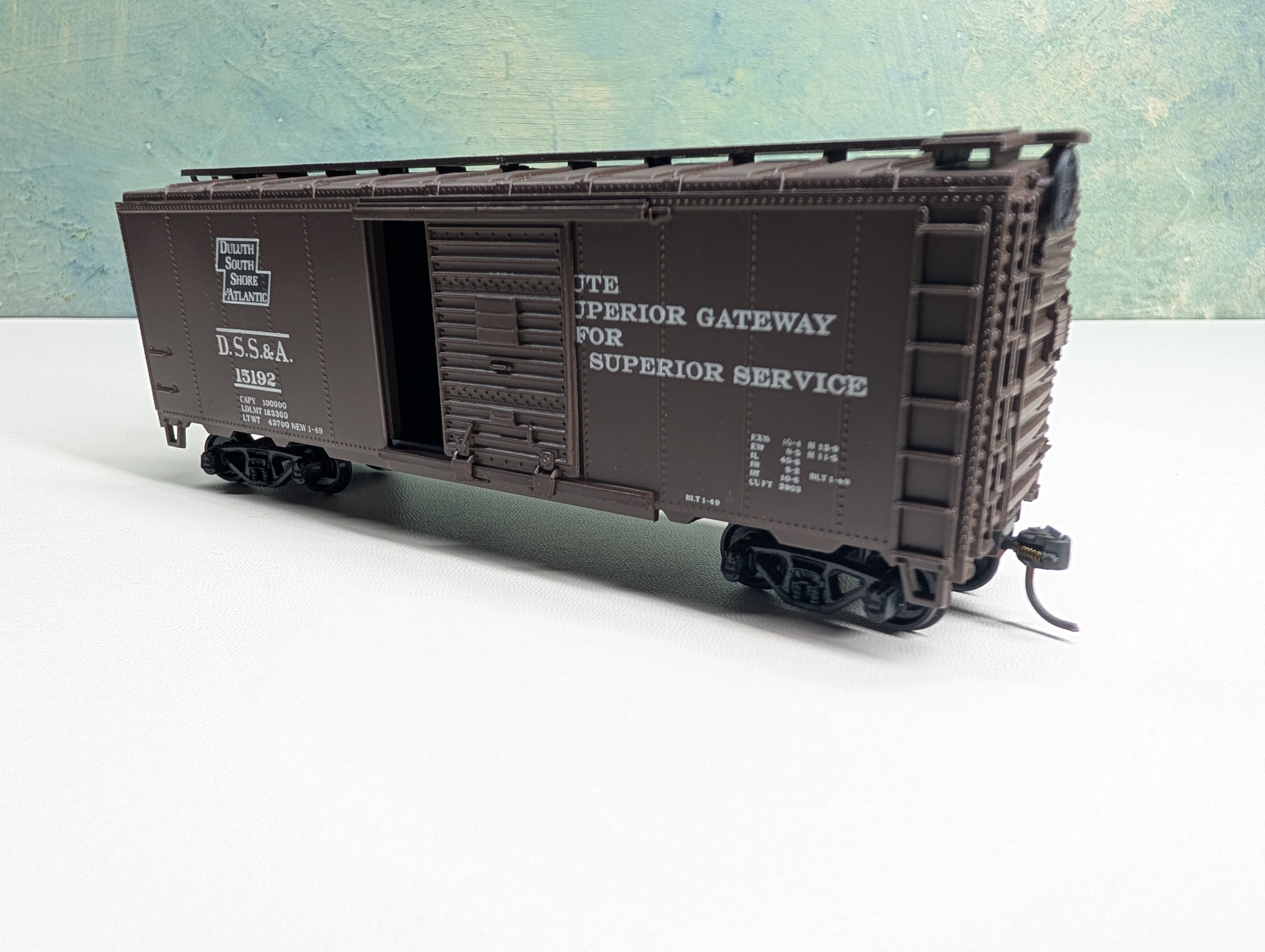 USED Athearn HO Scale 40' Box Car Duluth, South Shore & Atlantic DSS&A #15192 Bev-Bel
