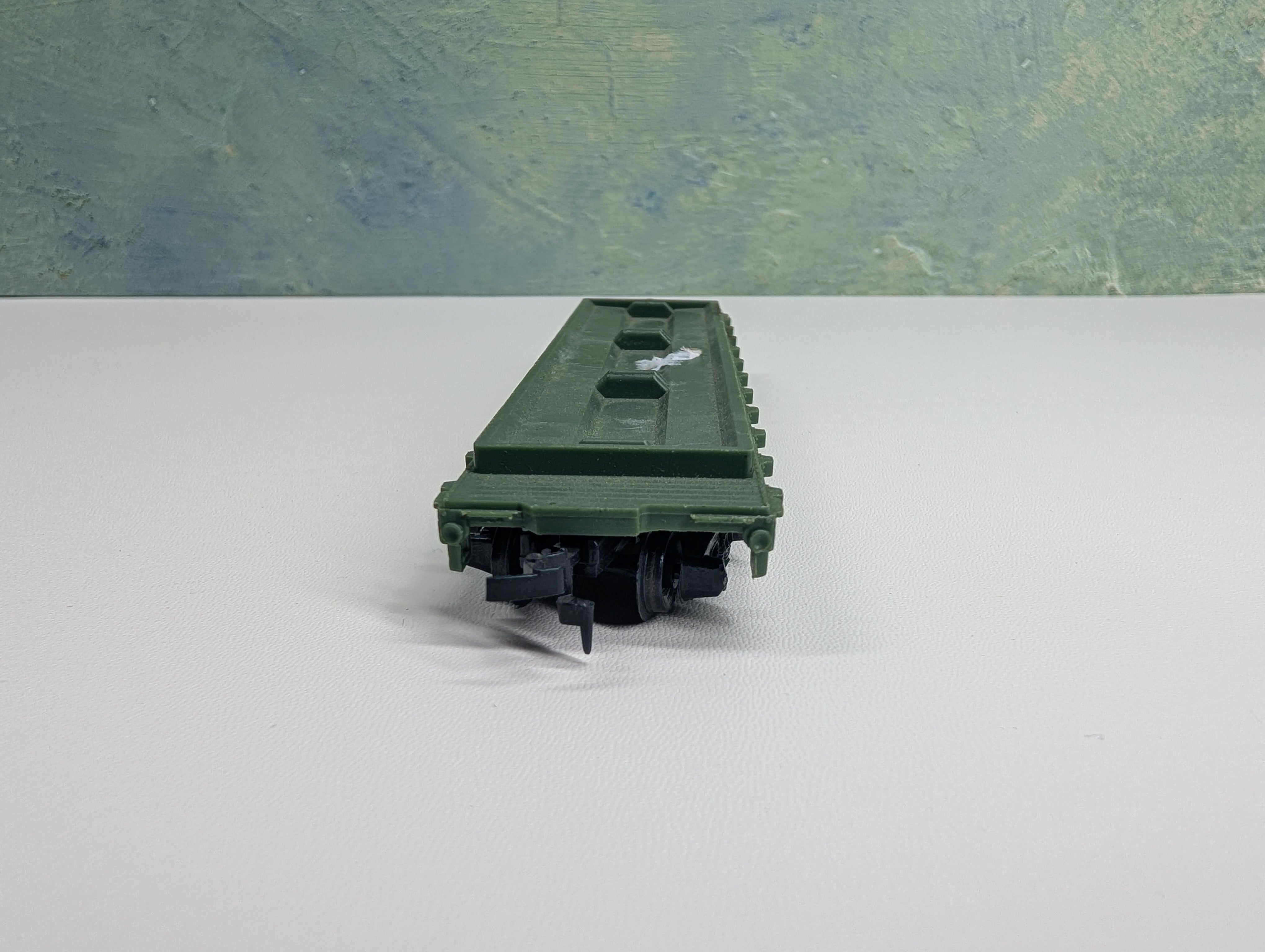 USED Tyco HO Scale Flat Car Western Maryland #2475