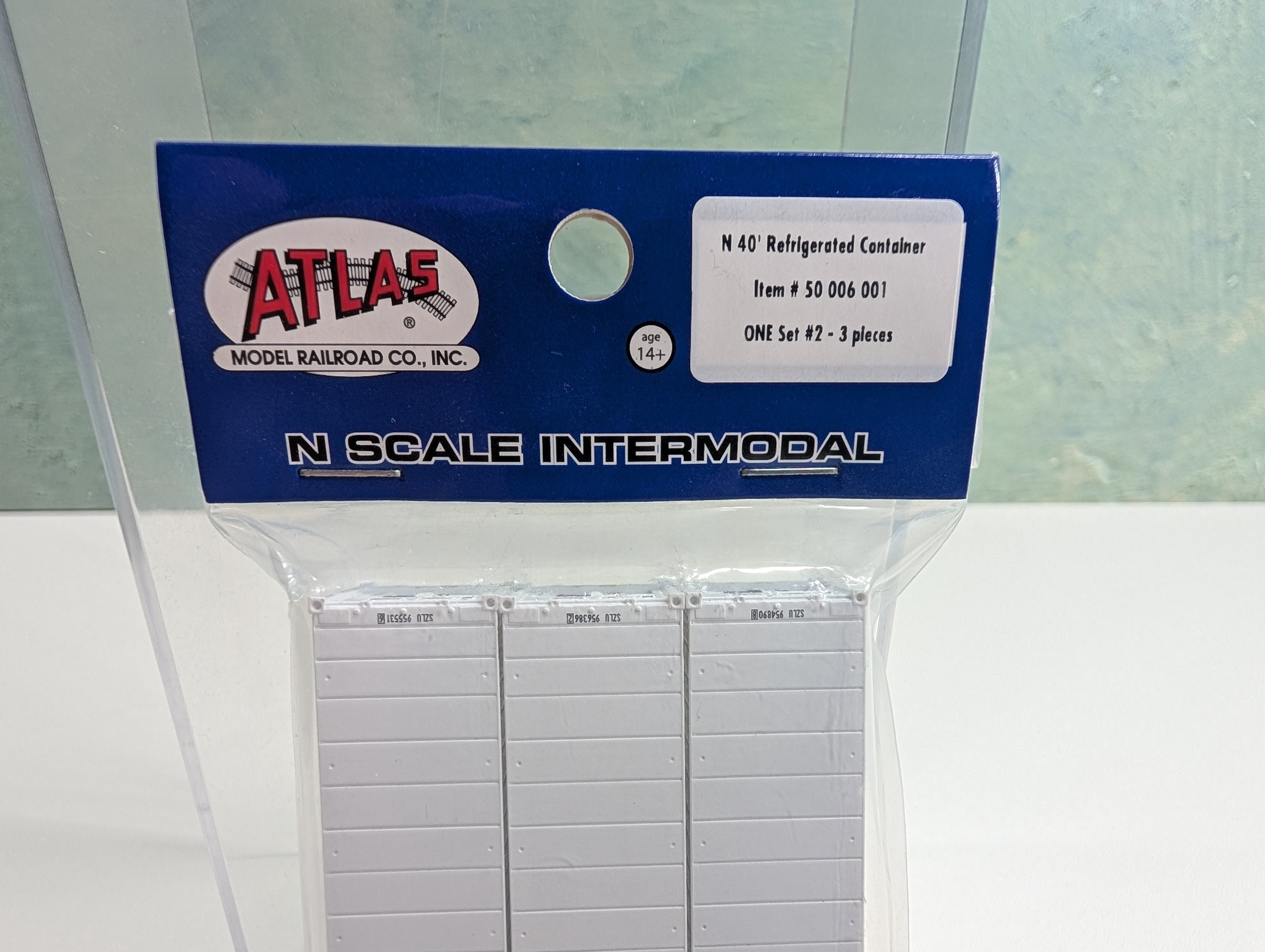 Atlas 50006001 N Scale 40' Refrigerated Container Ocean Network Express Set #2 (3 pcs)