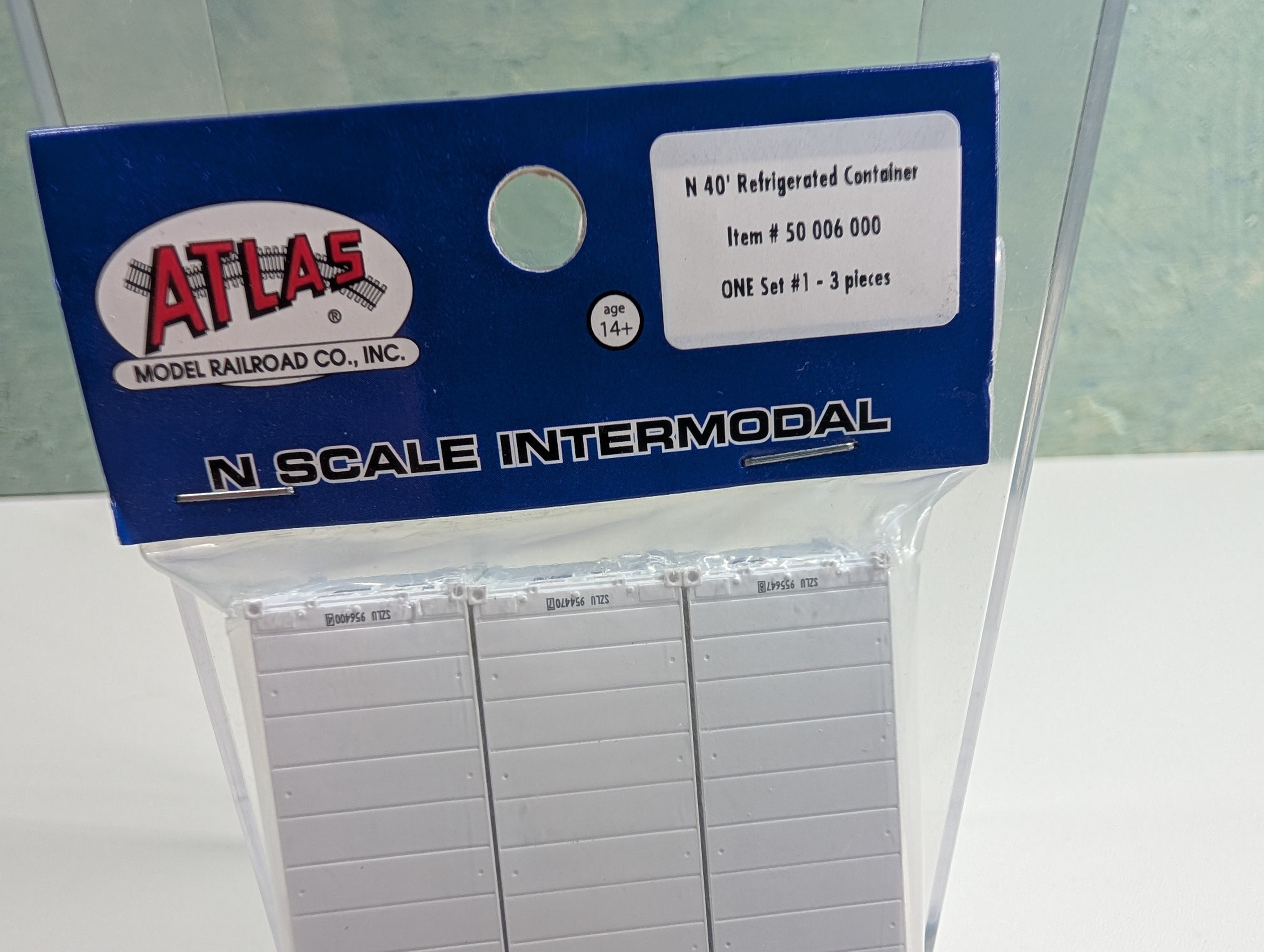 Atlas 50006000 N Scale 40' Refrigerated Container Ocean Network Express Set #1 (3 pcs)