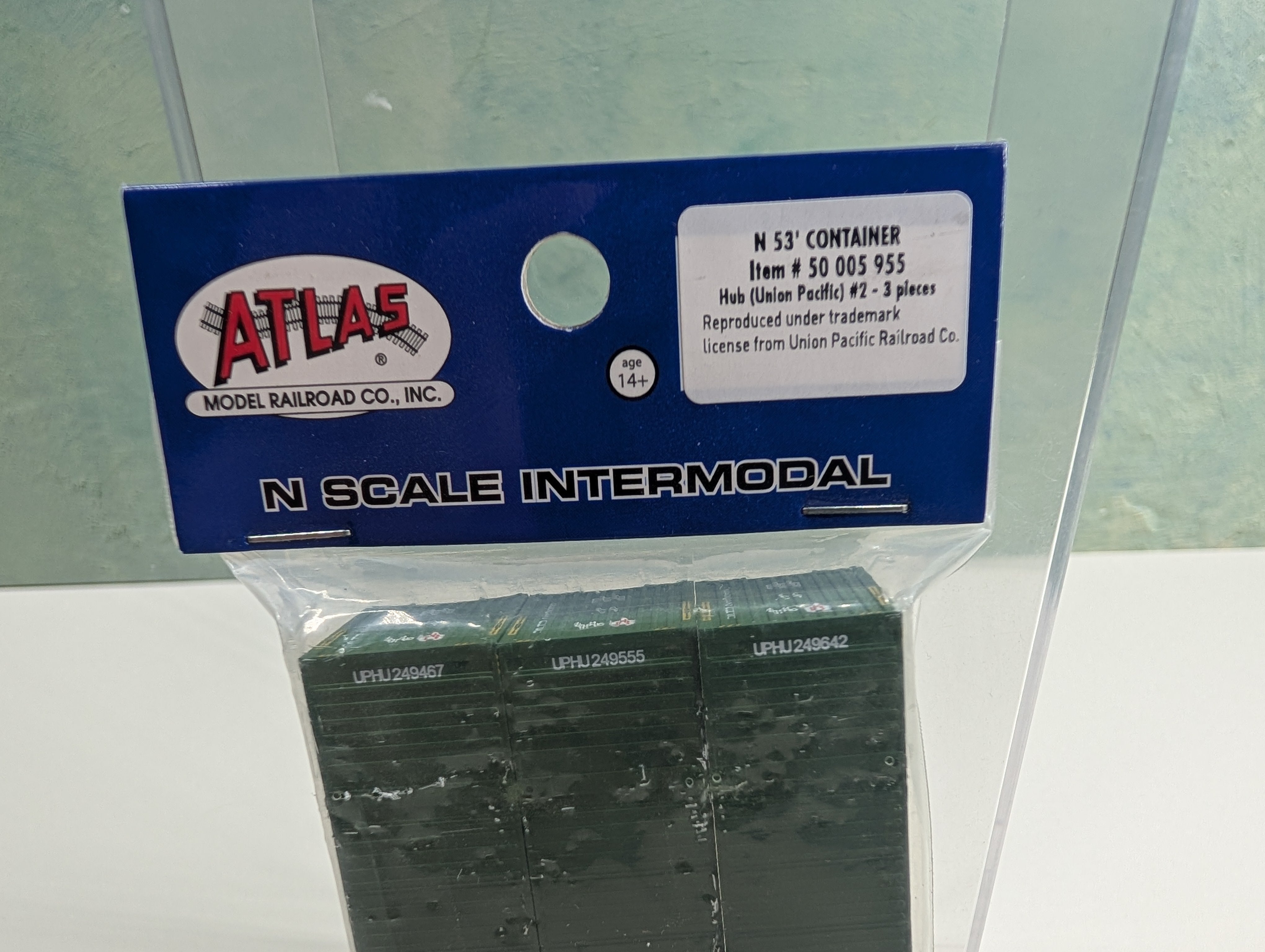 Atlas 50005955 N Scale 53' Container Hubgroup Set #2 (3 pcs)