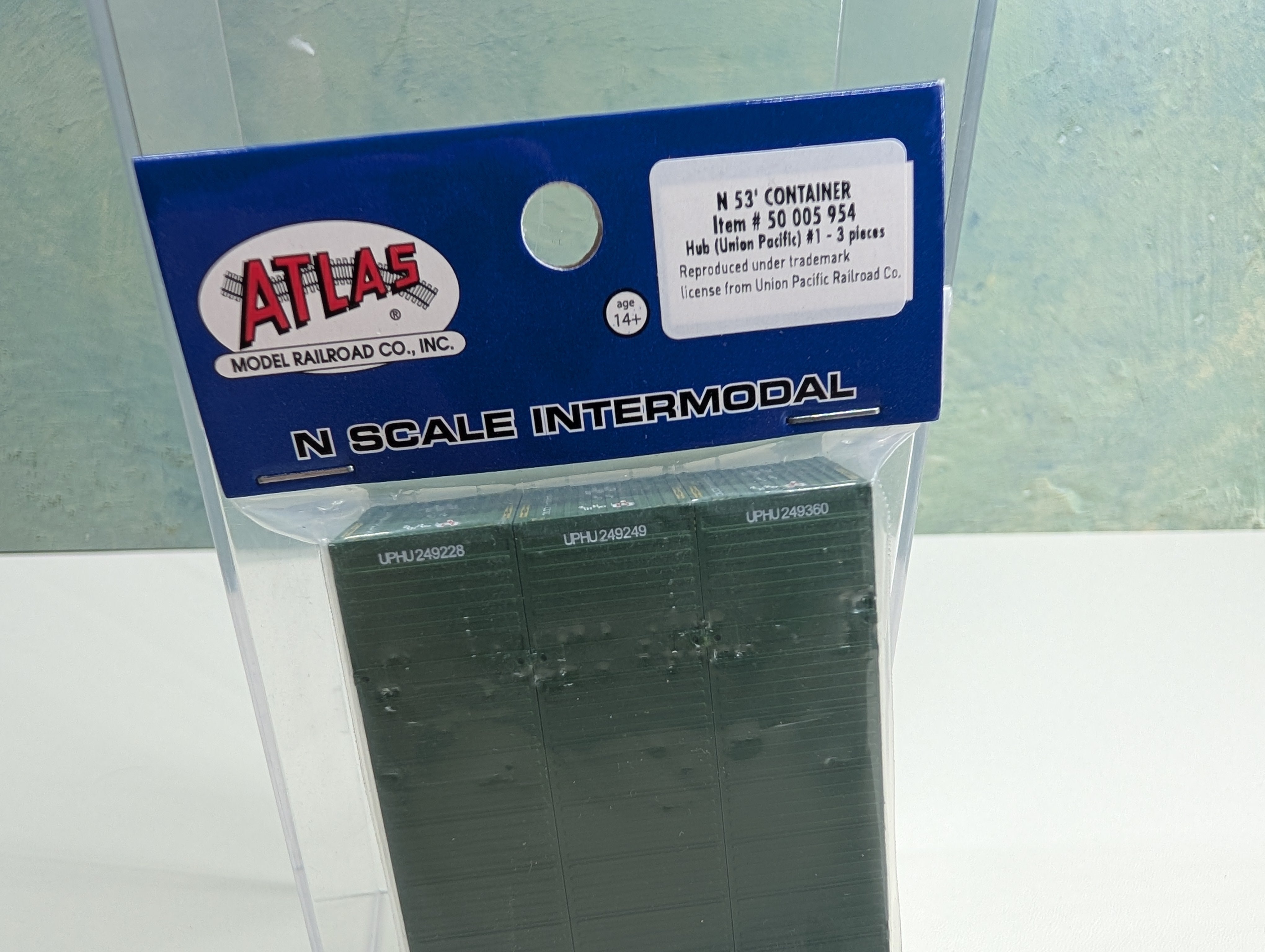 Atlas 50005954 N Scale 53' Container Hubgroup Set #1 (3 pcs)